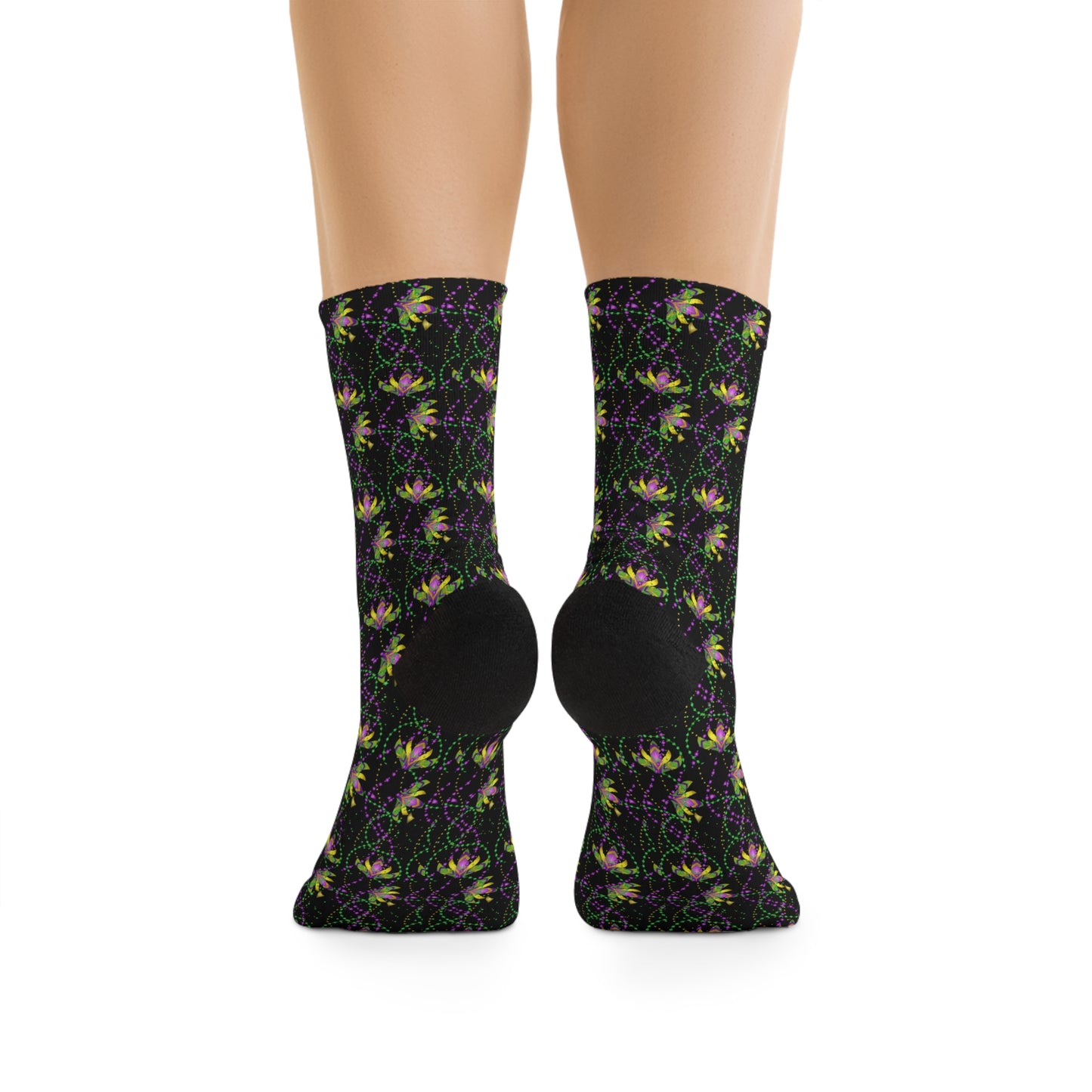 Mardi Gras Beads - Recycled Poly Socks