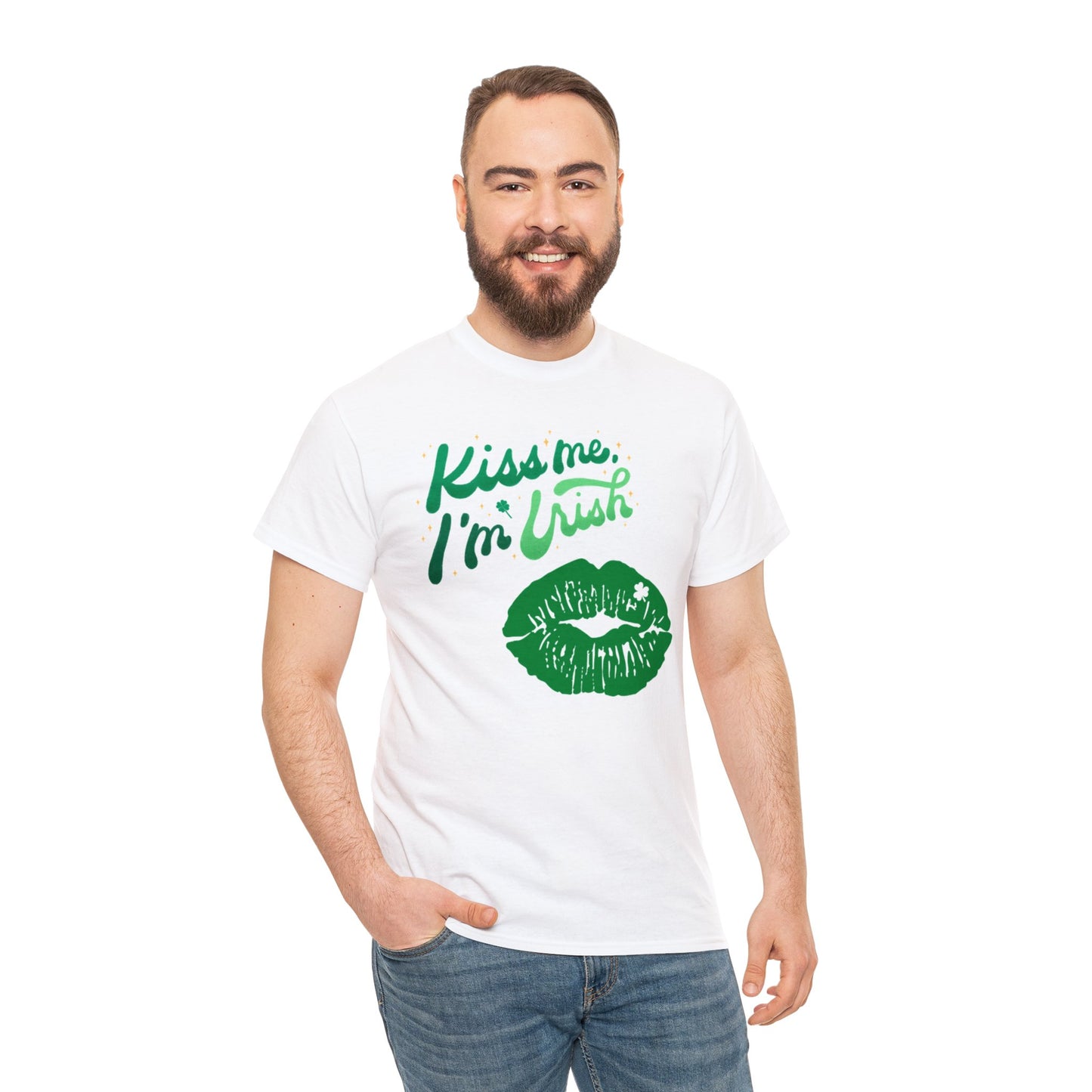 Kiss Me I’m Irish - Heavy Cotton Tee