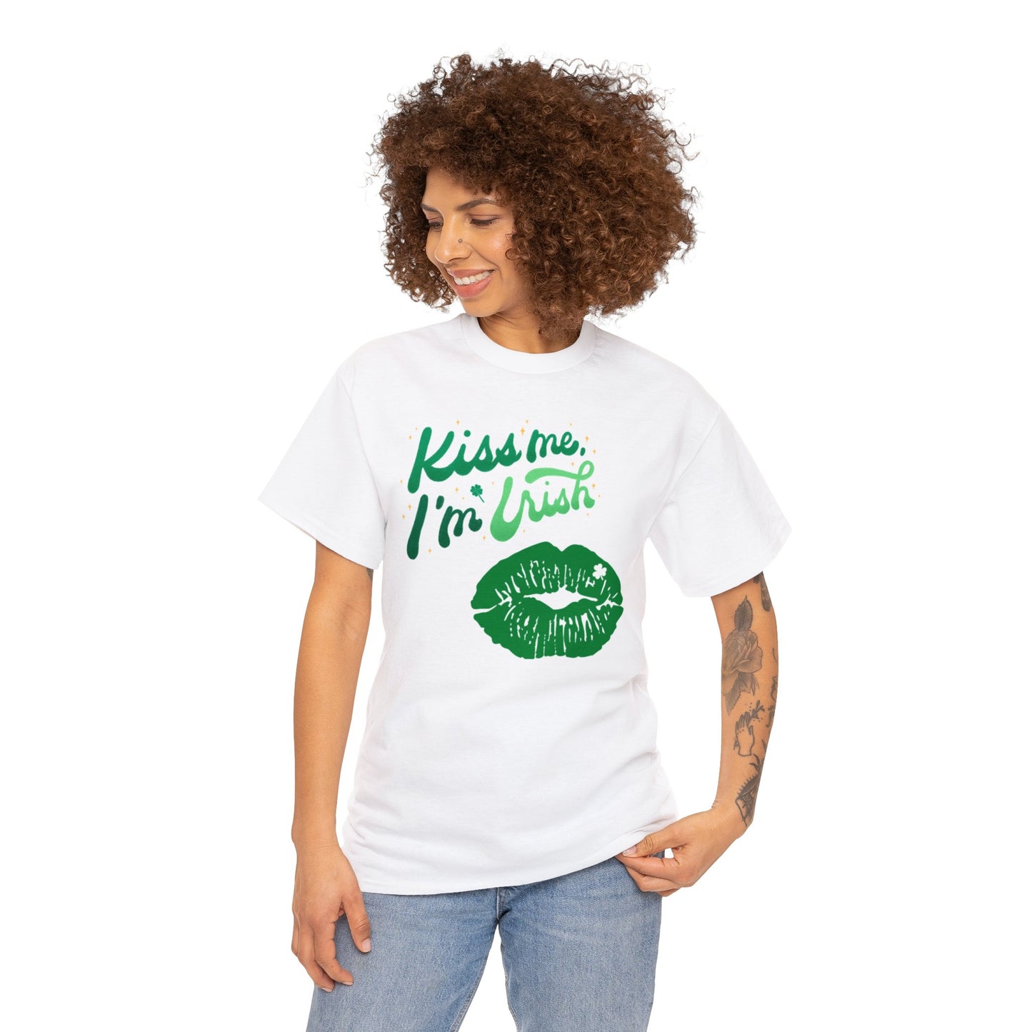 Kiss Me I’m Irish - Heavy Cotton Tee