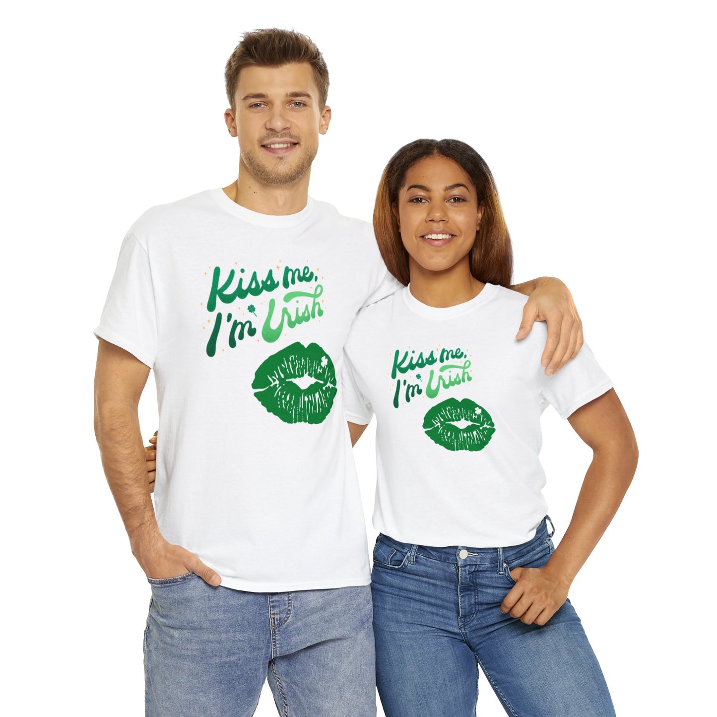 Kiss Me I’m Irish - Heavy Cotton Tee