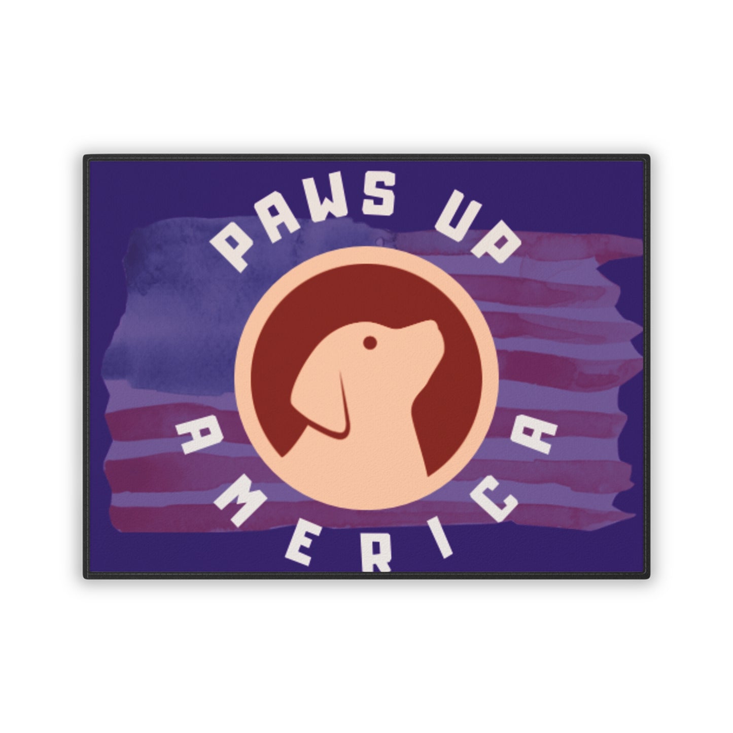 Paws Up America Pet Mat - 18" x 24" Non-Slip Dog Mat for Patriotic Pet Lovers