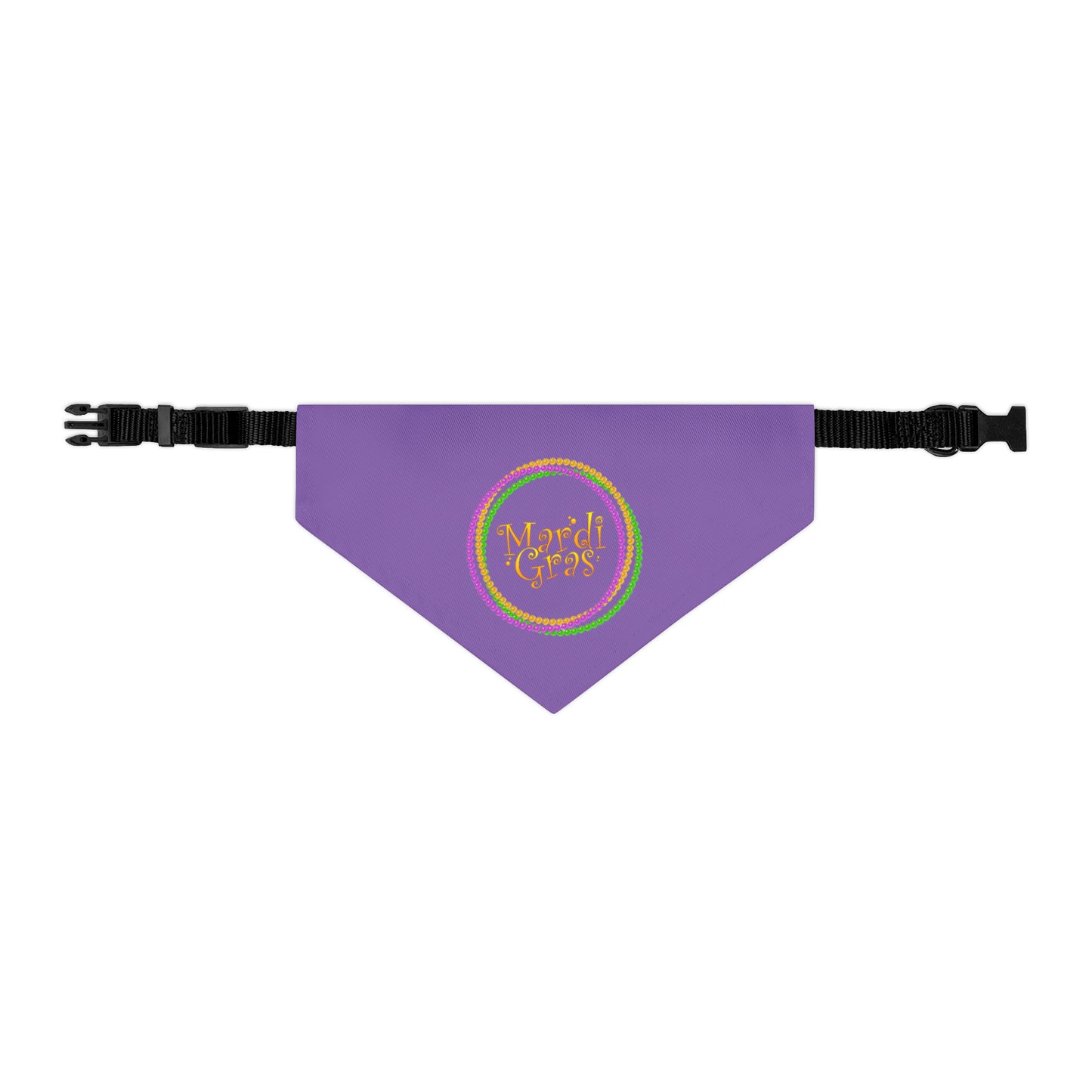 Mardi Gras Circle - Pet Bandana Collar