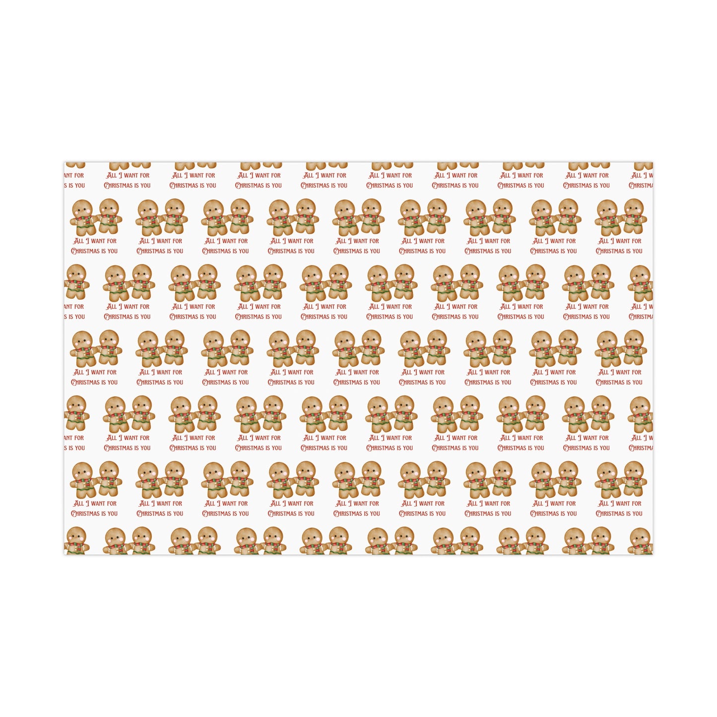 Gingerbread Gift Wrapping Paper