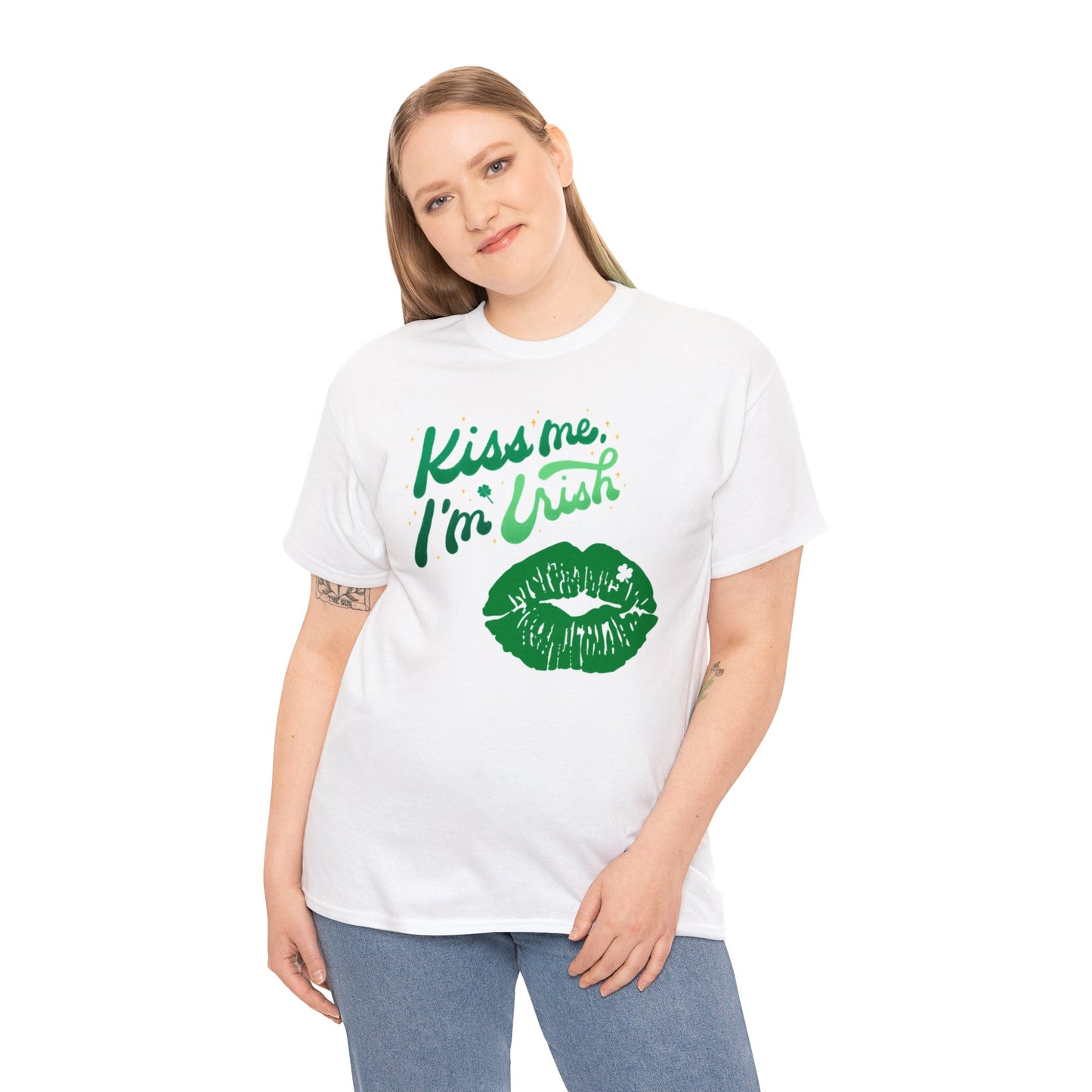 Kiss Me I’m Irish - Heavy Cotton Tee