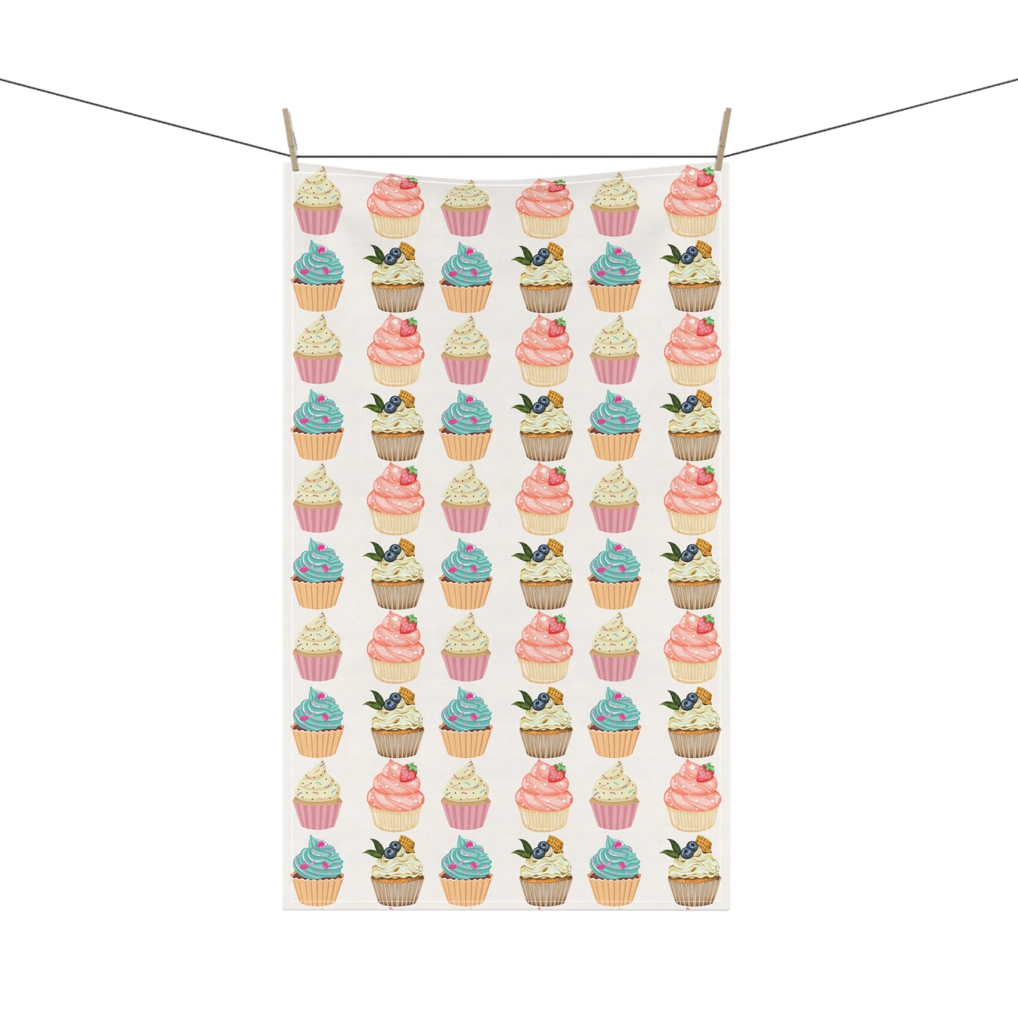 Cupcakes Pattern - Kitchen Towel