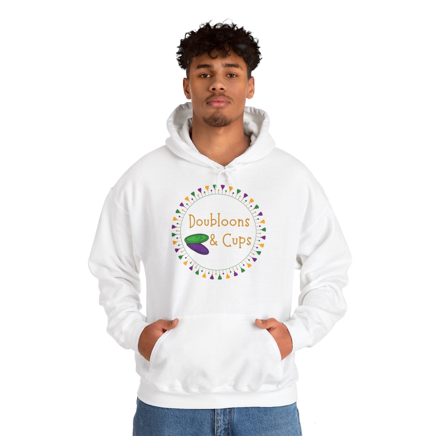 Doubloons and Cups Mardi Gras - Hooded Sweatshirt