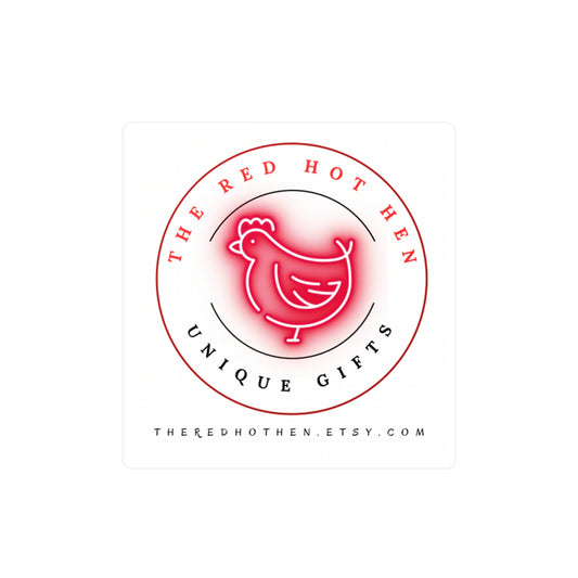 The Red Hot Hen Logo Vinyl Decals