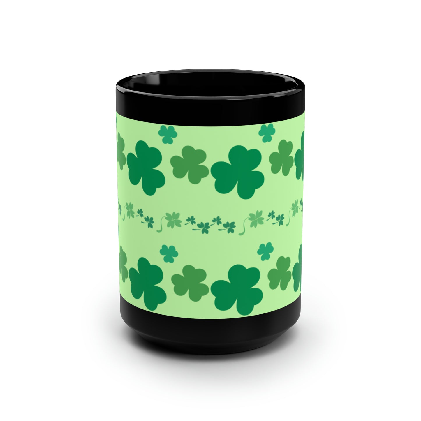 Shamrock - Black Mug, 15oz