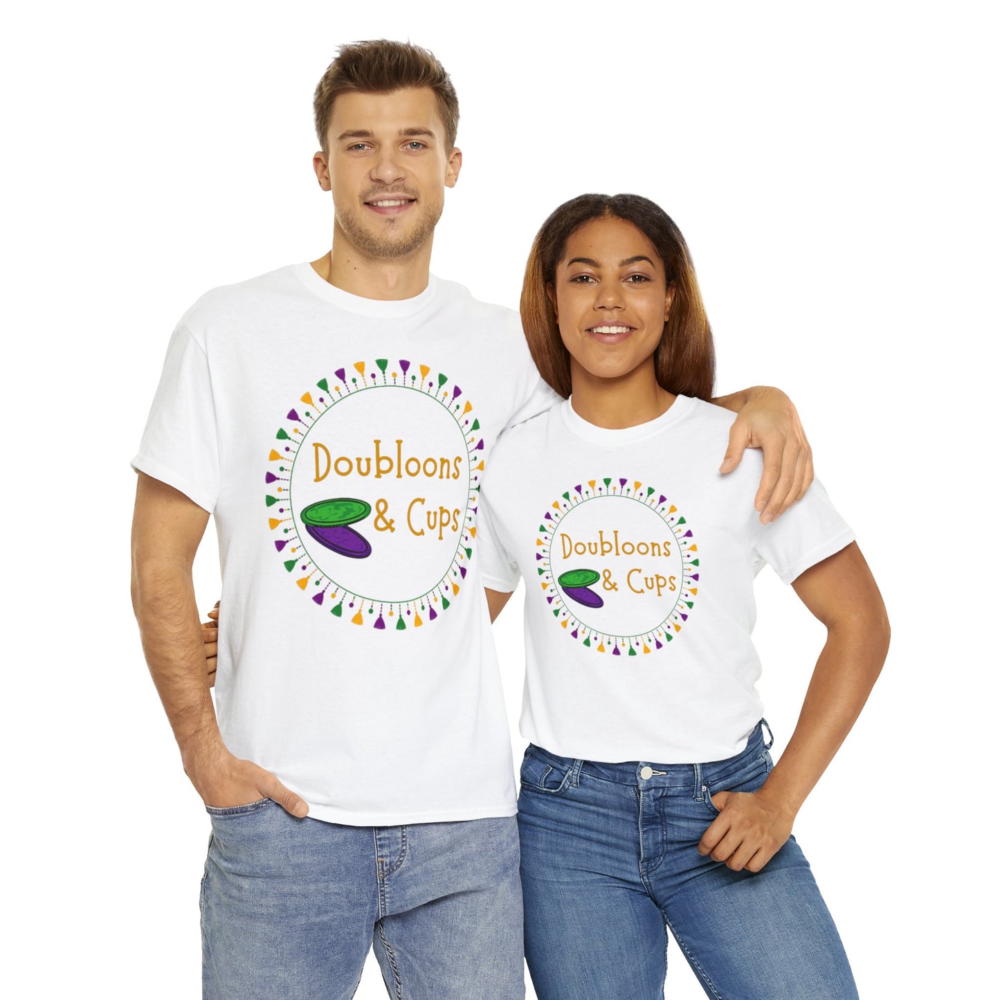 Doubloons and Cups Mardi Gras - Cotton Tee