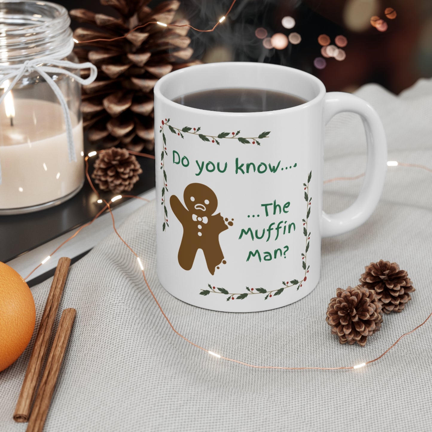 Gingerbread Christmas Mug 11oz