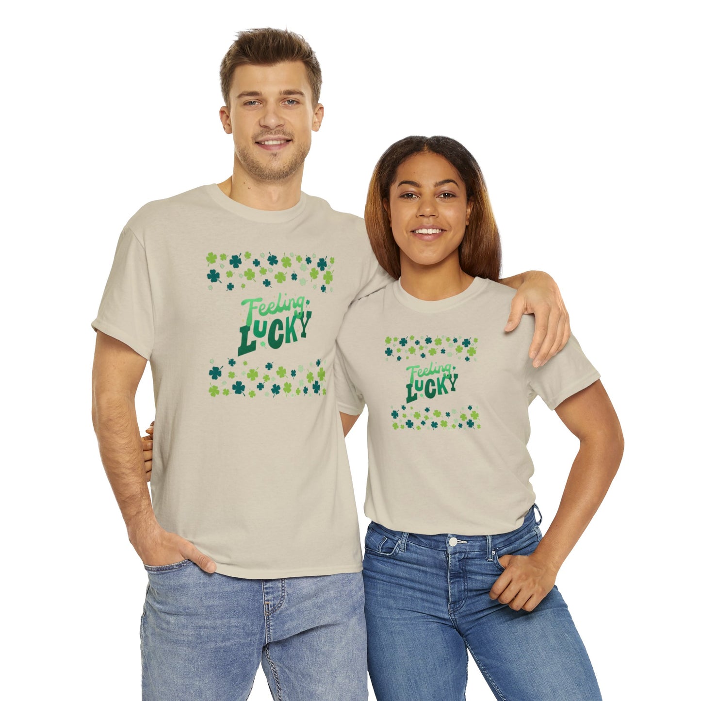 Feeling Lucky Shamrock - Heavy Cotton Tee