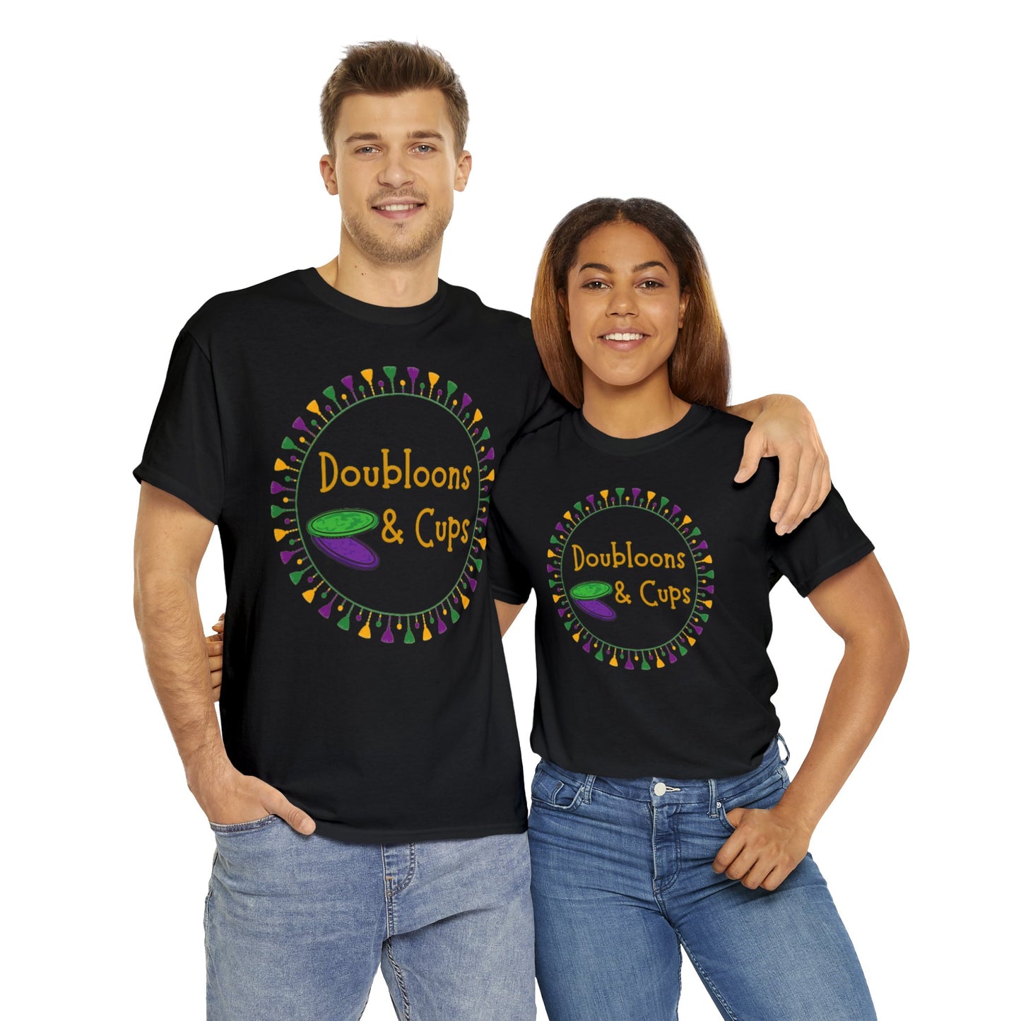 Doubloons and Cups Mardi Gras - Cotton Tee