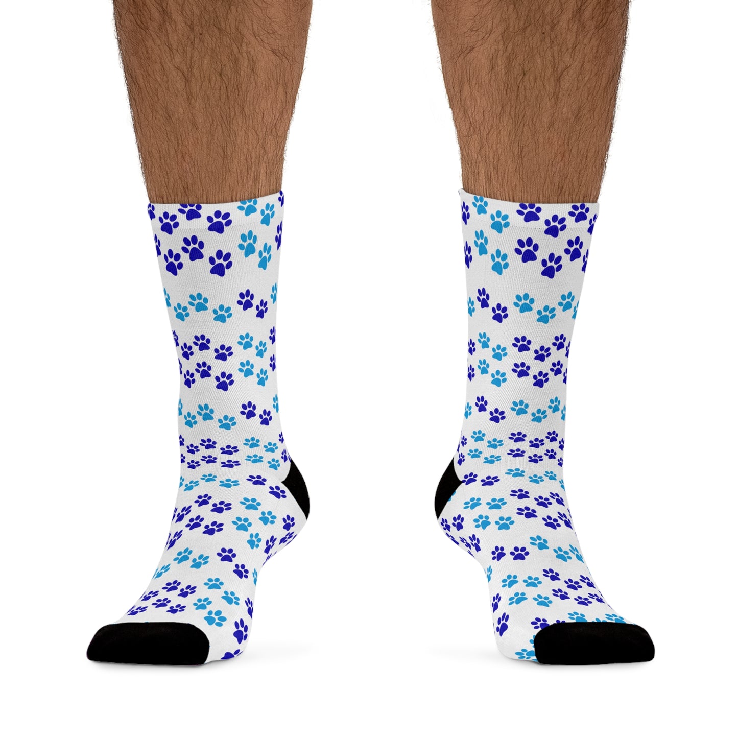 Blue Paw Print- Socks