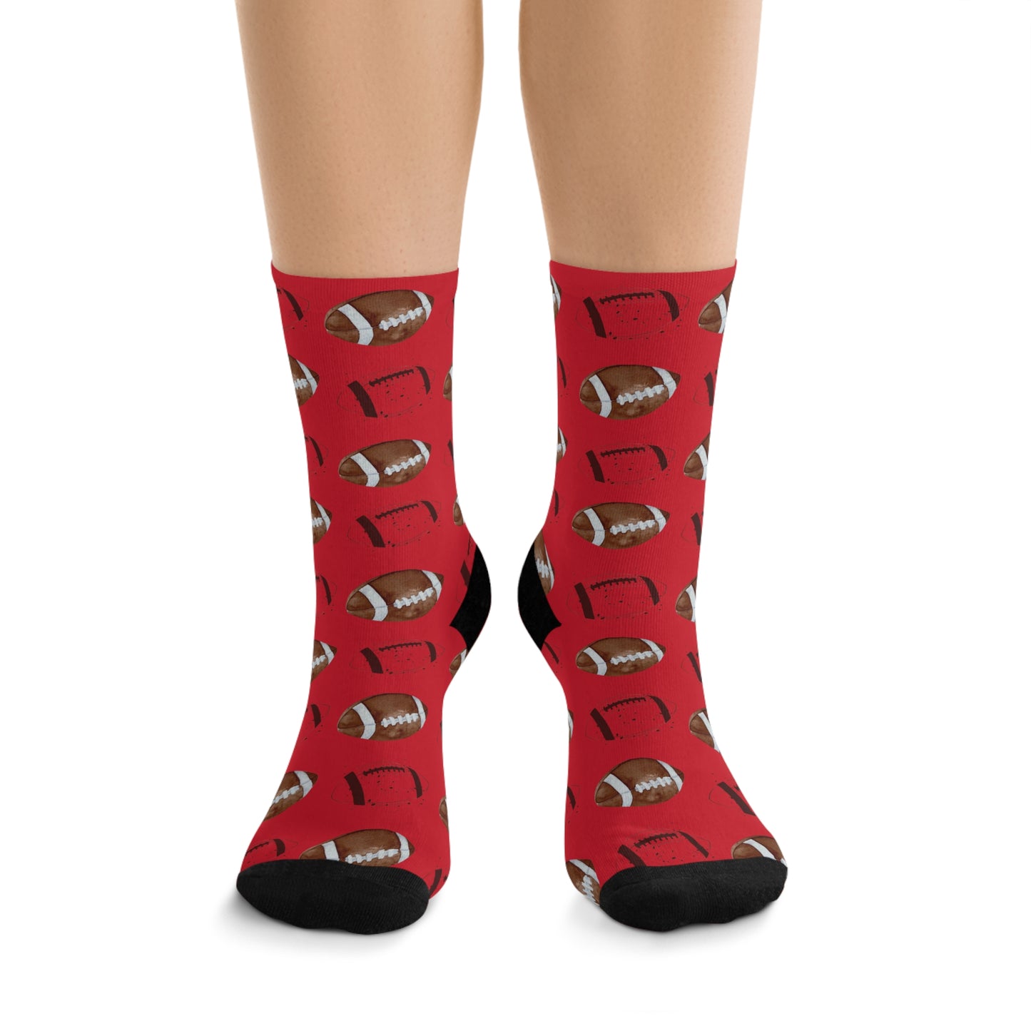 Game Day Football Socks (Red)