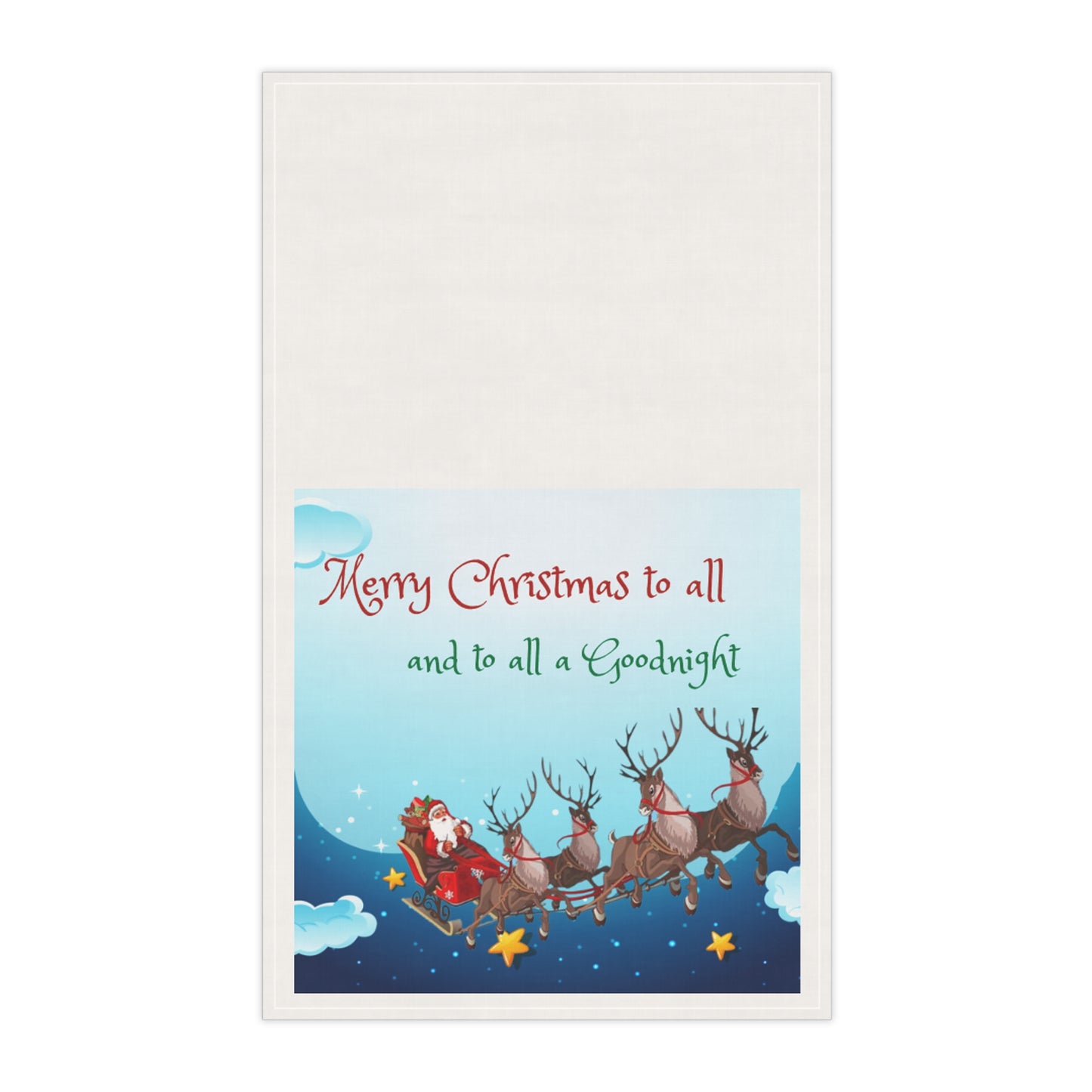 Night Before Christmas Cotton Tea Towel