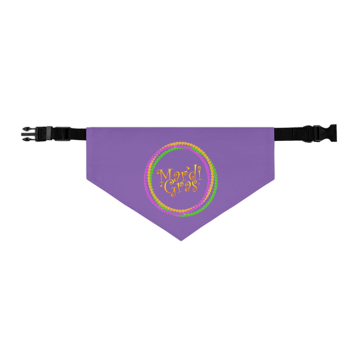 Mardi Gras Circle - Pet Bandana Collar