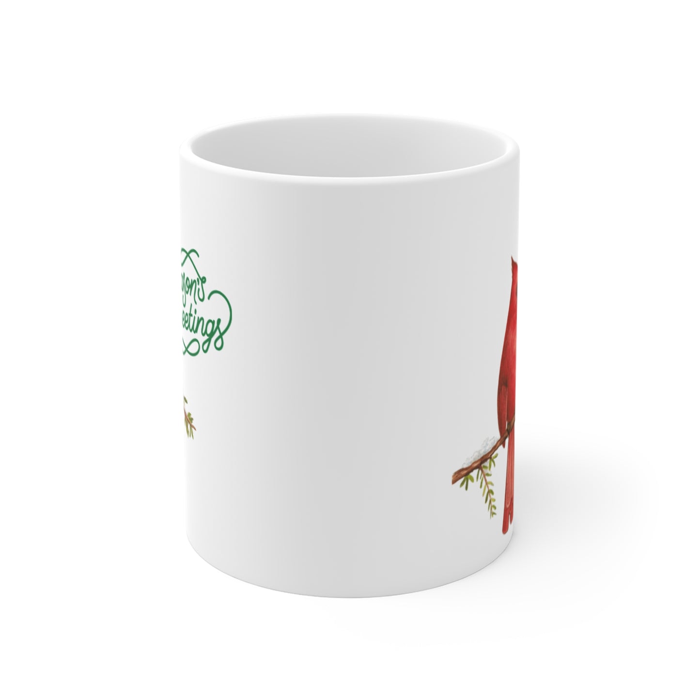 Seasons Greetings Cardinal Mug 11oz