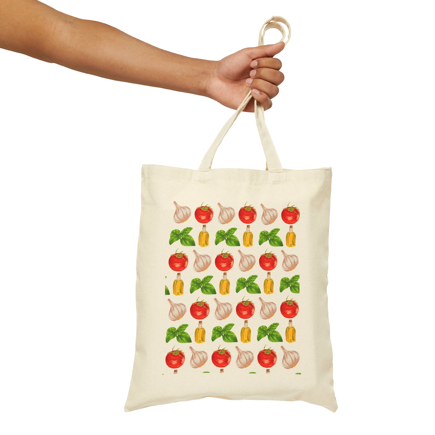 Italian Foods - Cotton Canvas Tote Bag