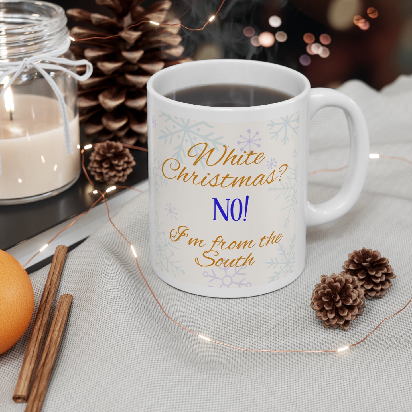 White Christmas from the South Mug 11oz