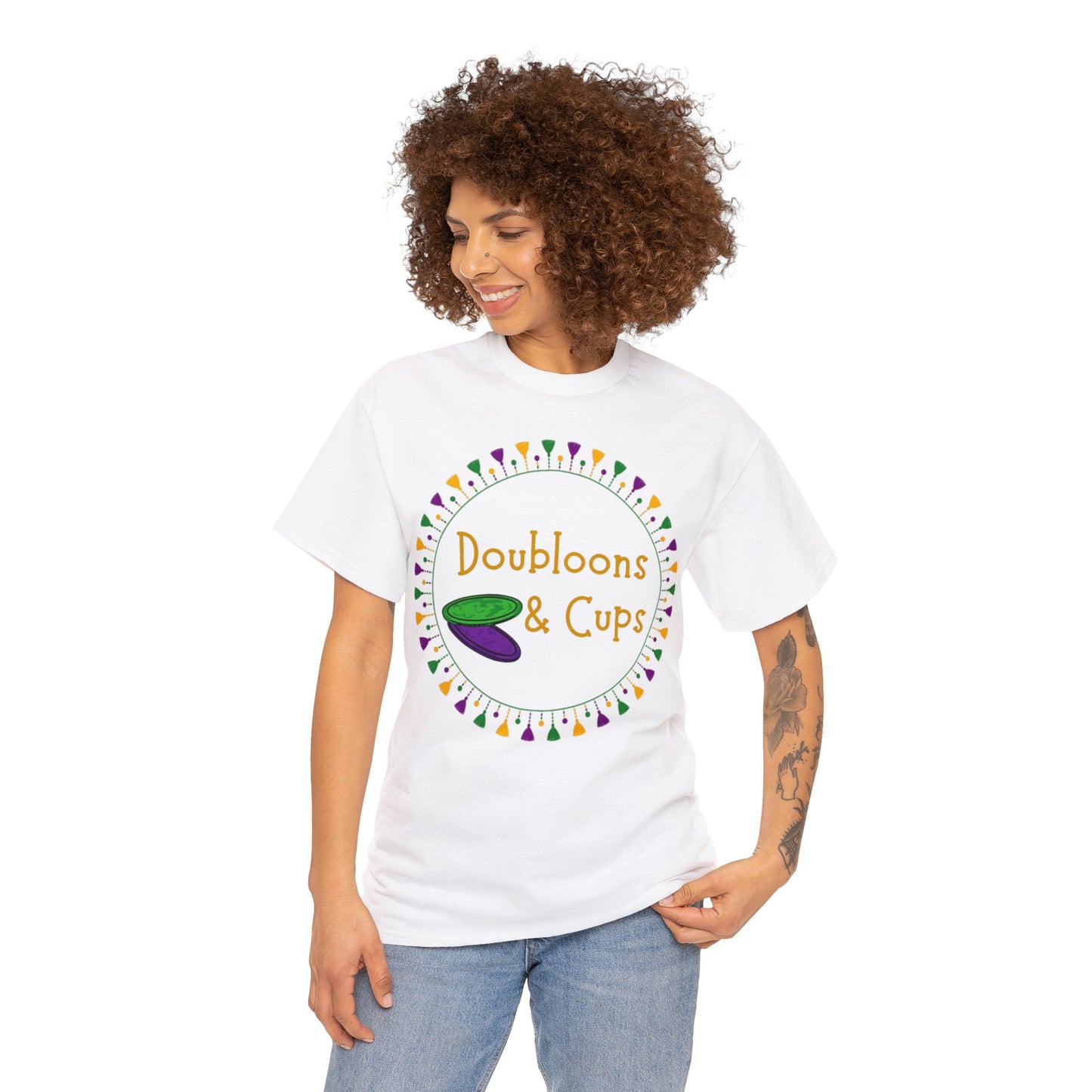 Doubloons and Cups Mardi Gras - Cotton Tee