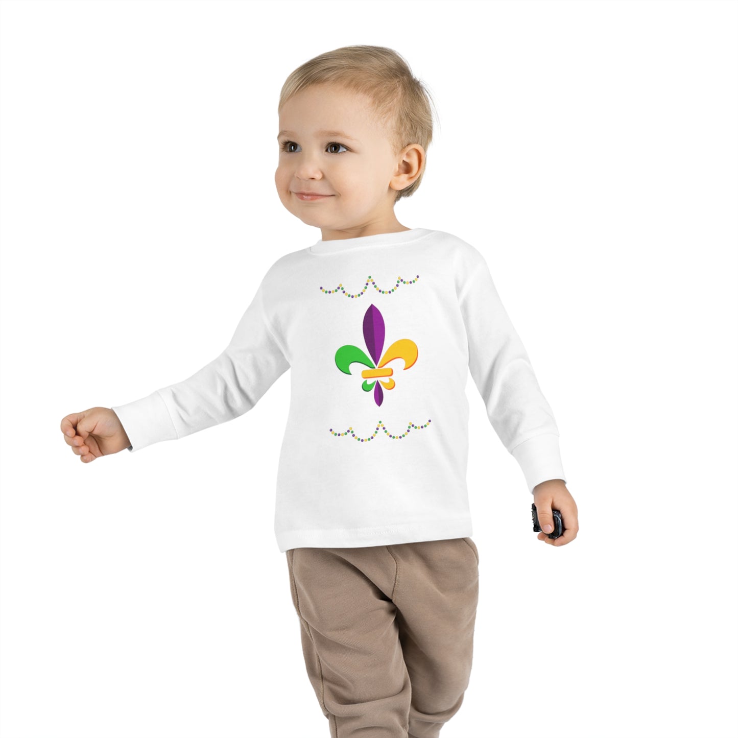 Mardi Gras Ready - Toddler Long Sleeve Tee