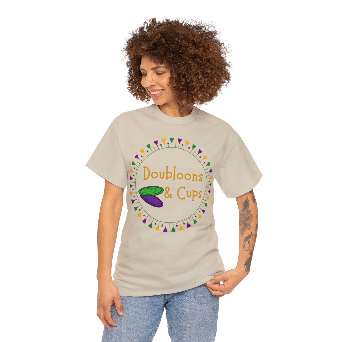 Doubloons and Cups Mardi Gras - Cotton Tee