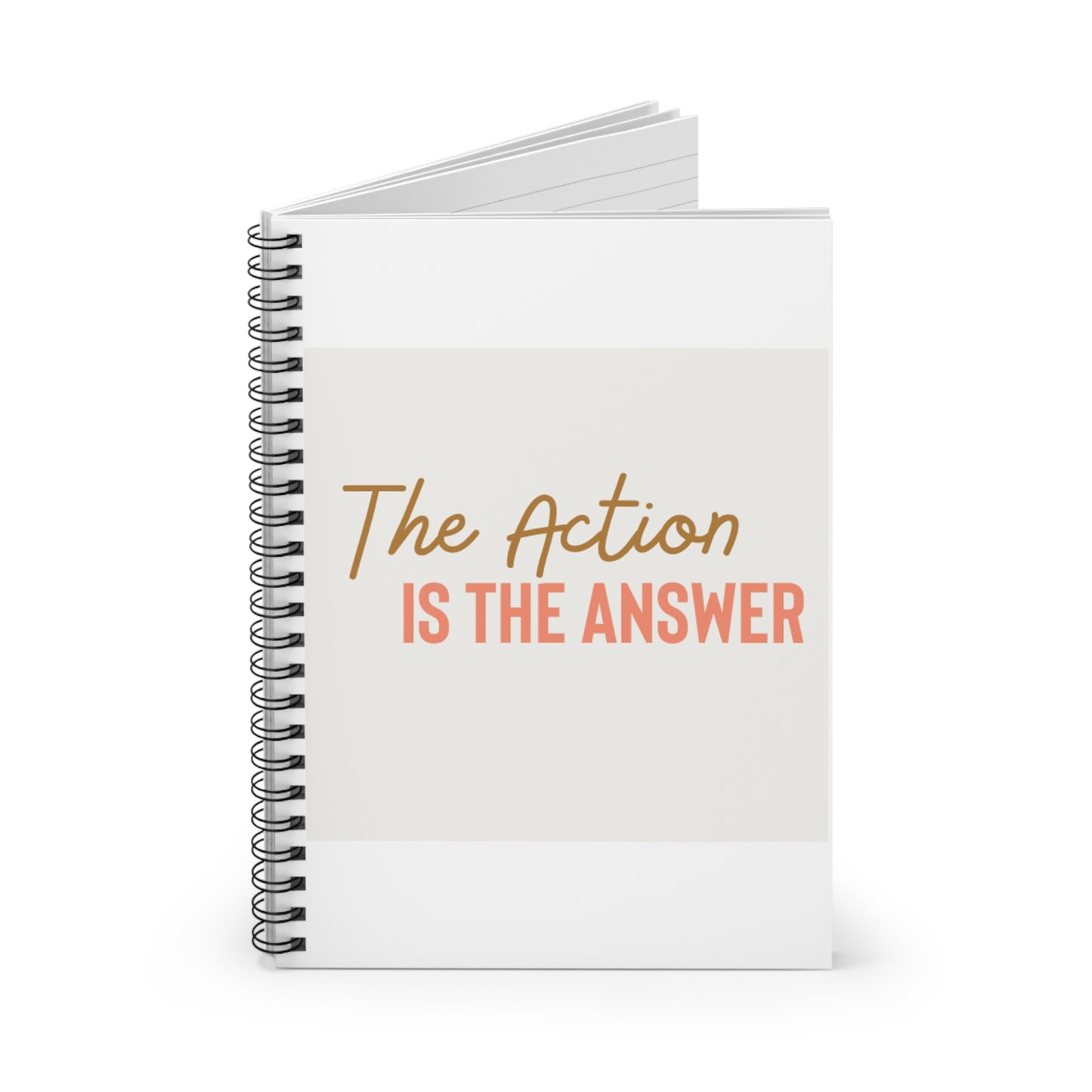 Action is the Answer - Notebook - Ruled Line