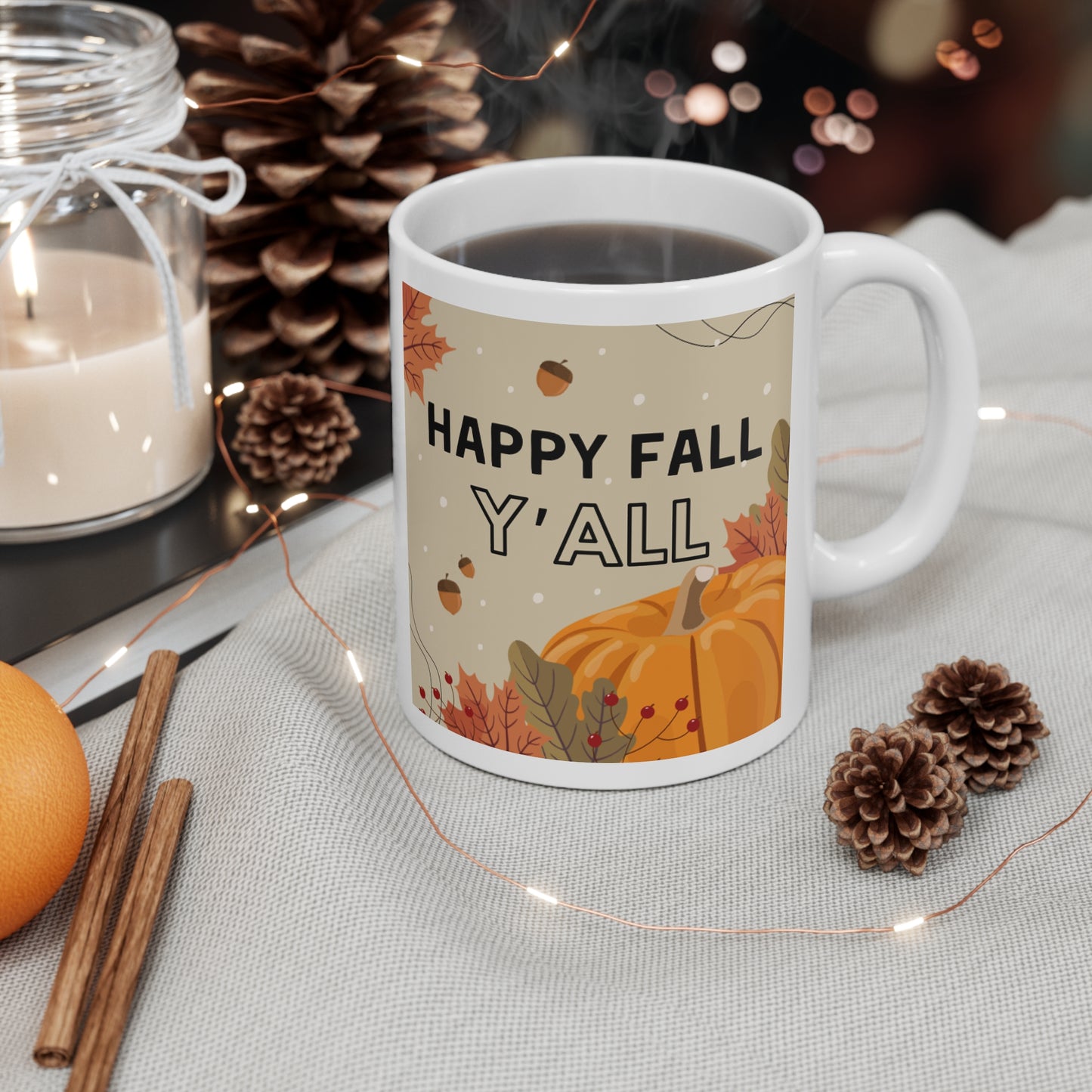 Happy Fall Yall Mug 11oz