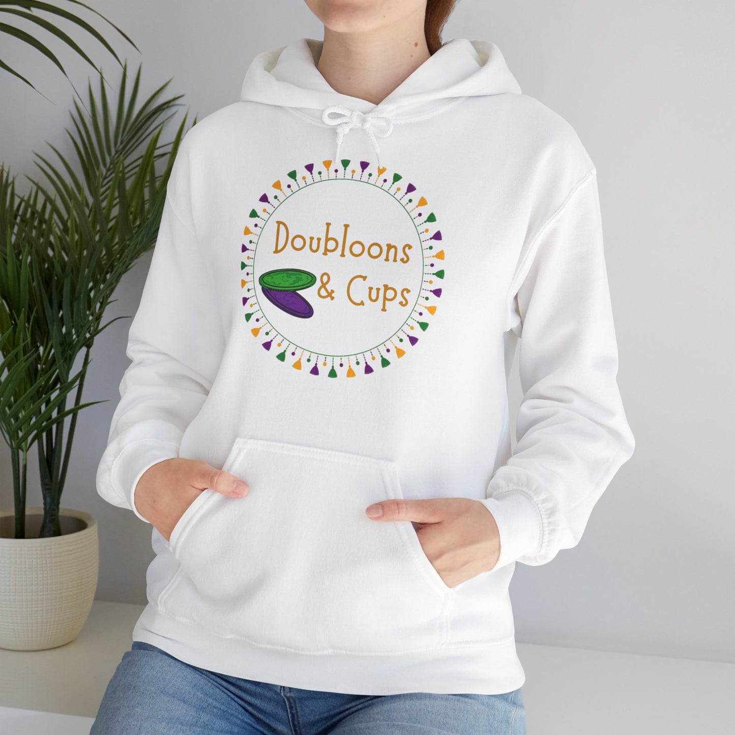 Doubloons and Cups Mardi Gras - Hooded Sweatshirt