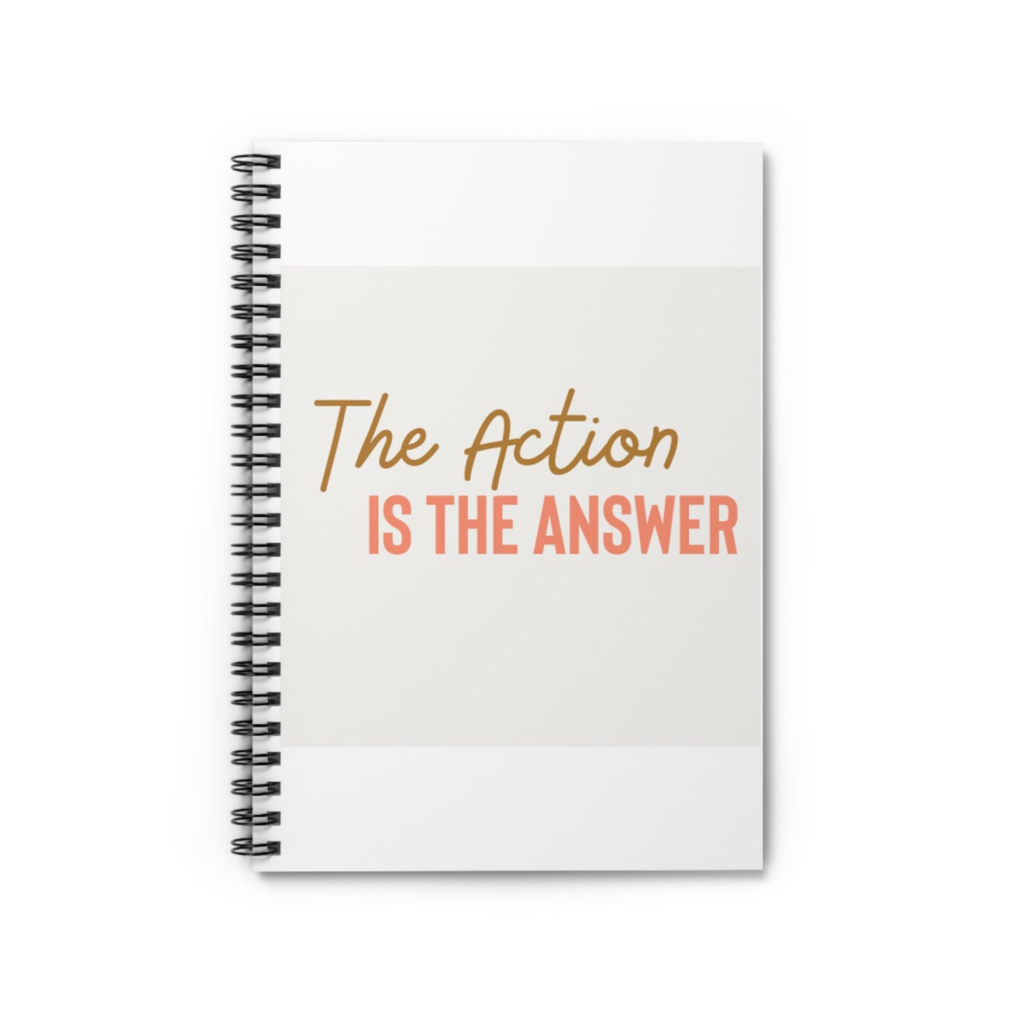 Action is the Answer - Notebook - Ruled Line