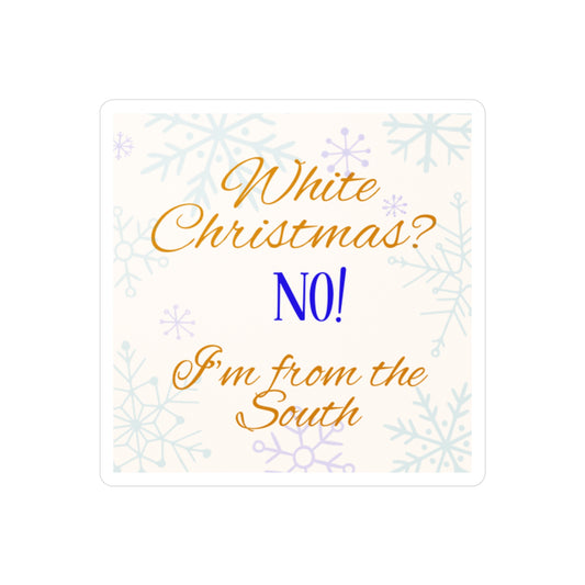 No White Christmas Vinyl Decals