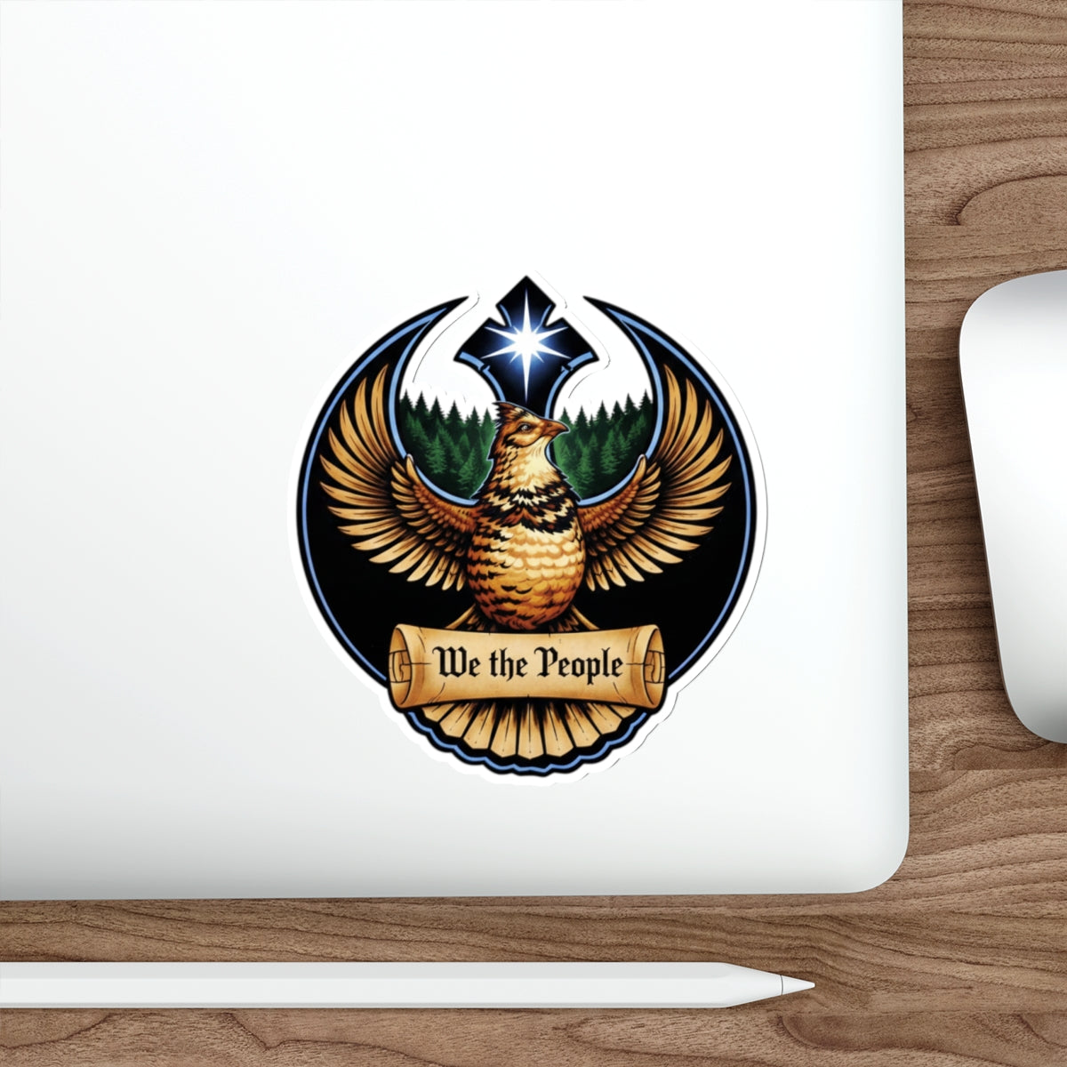 Pennsylvania We the People Sticker  - Rebel Bird Emblem Sticker