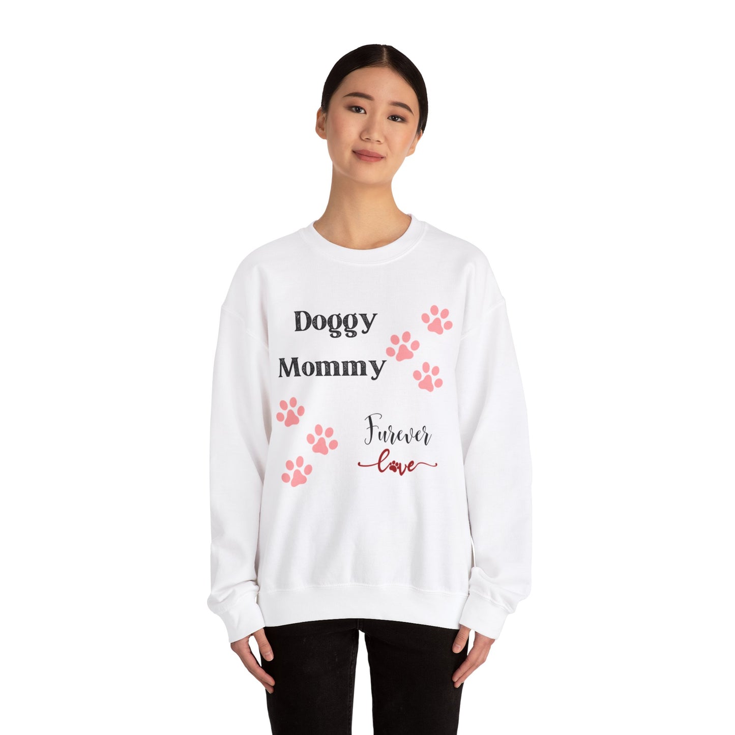 Doggy Mommy Furever Love - Heavy Blend™ Crewneck Sweatshirt