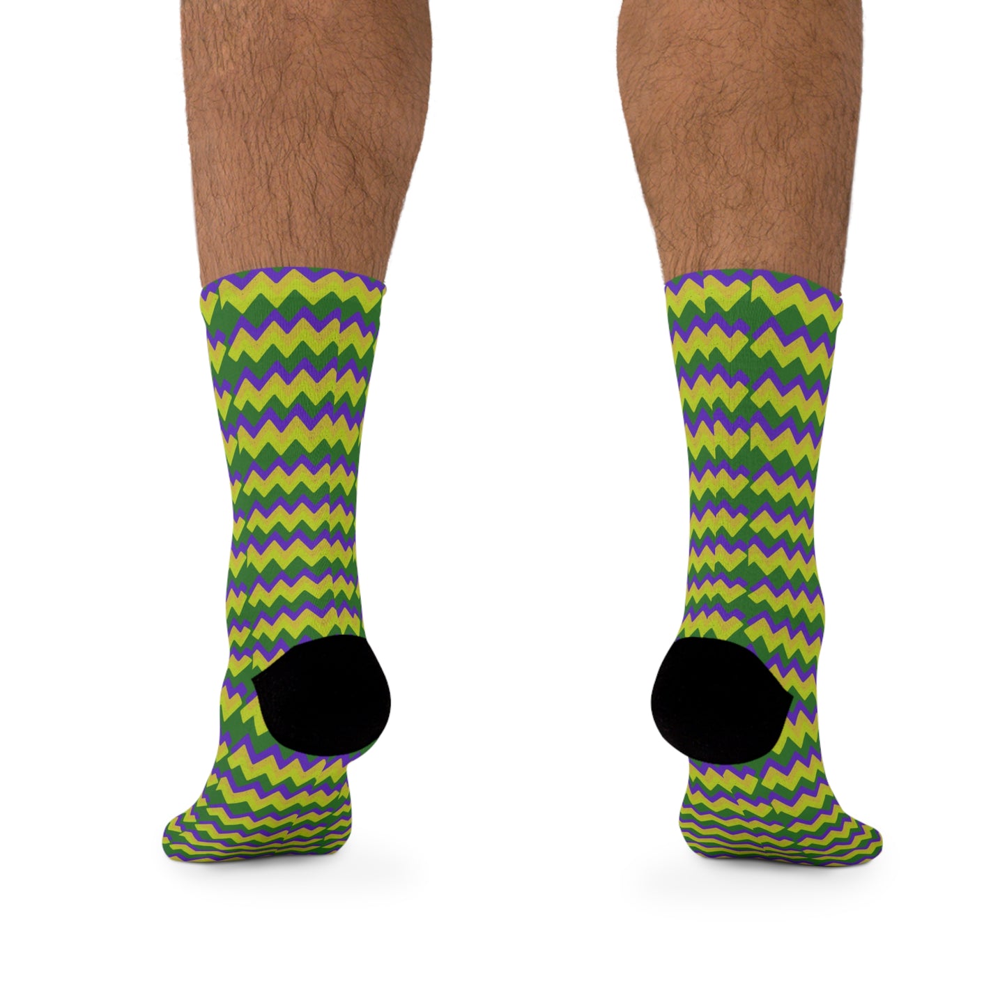 Mardi Gras Colors - Recycled Poly Socks