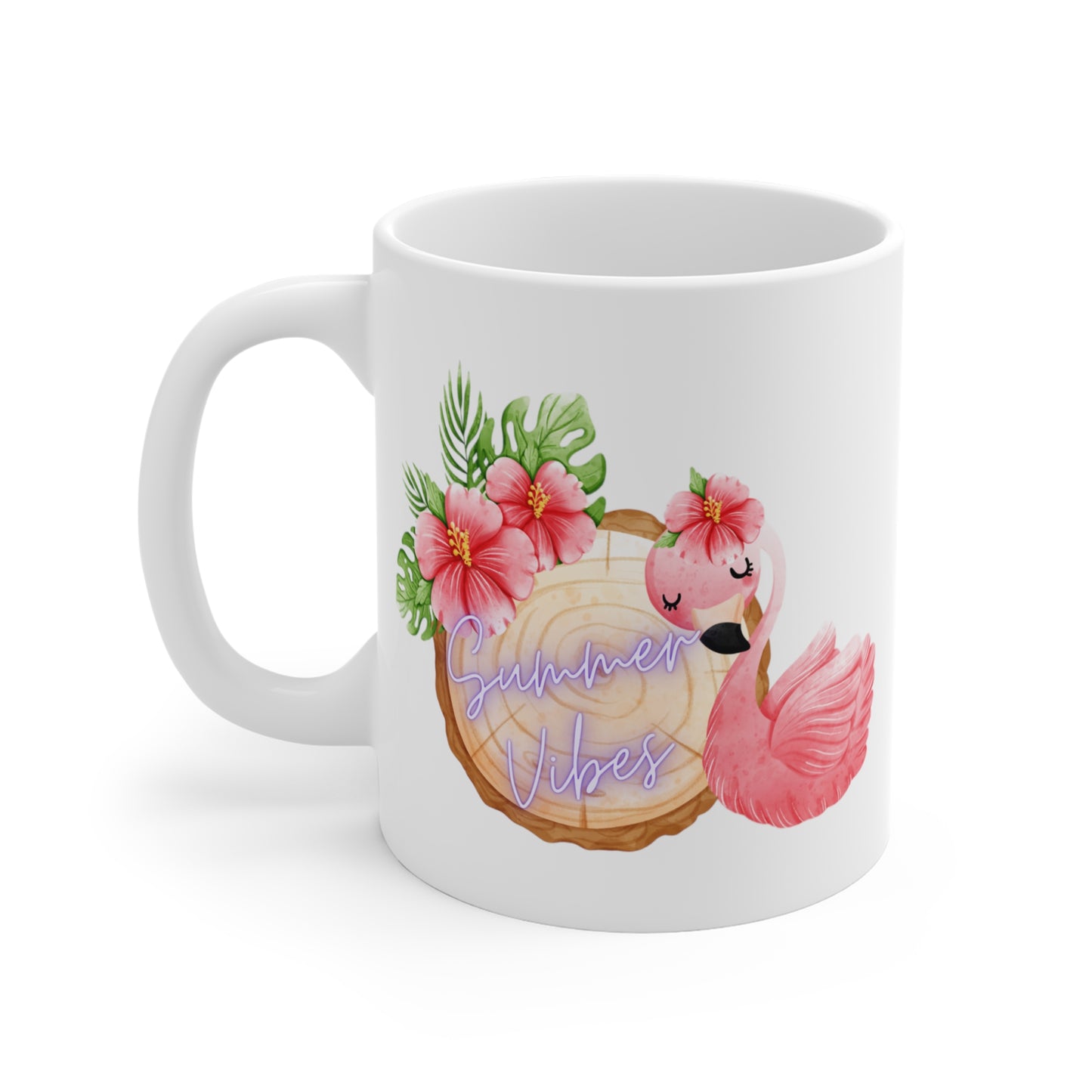 Summer Vibes Flamingo Mug 11oz