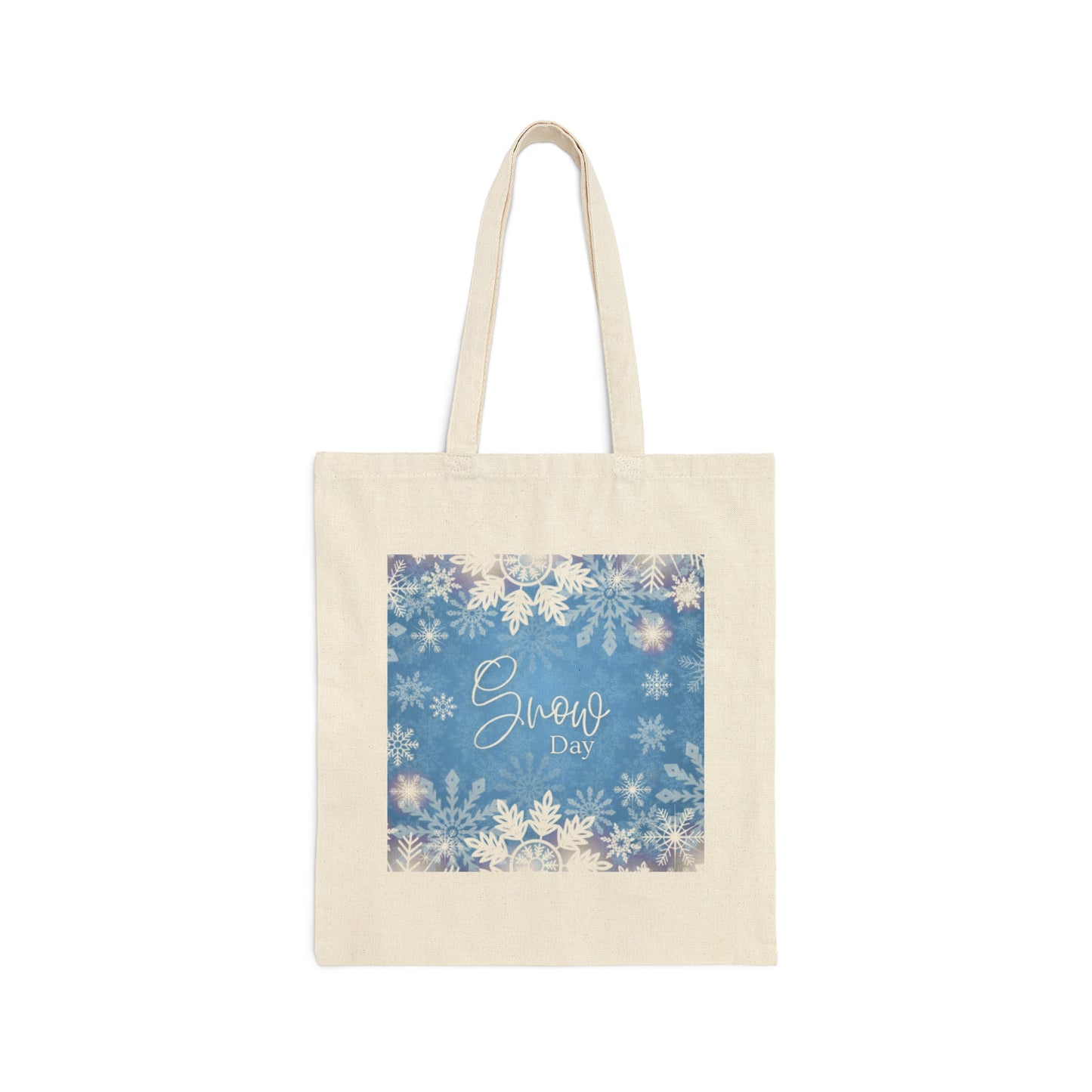 Snow Day - Cotton Canvas Tote Bag