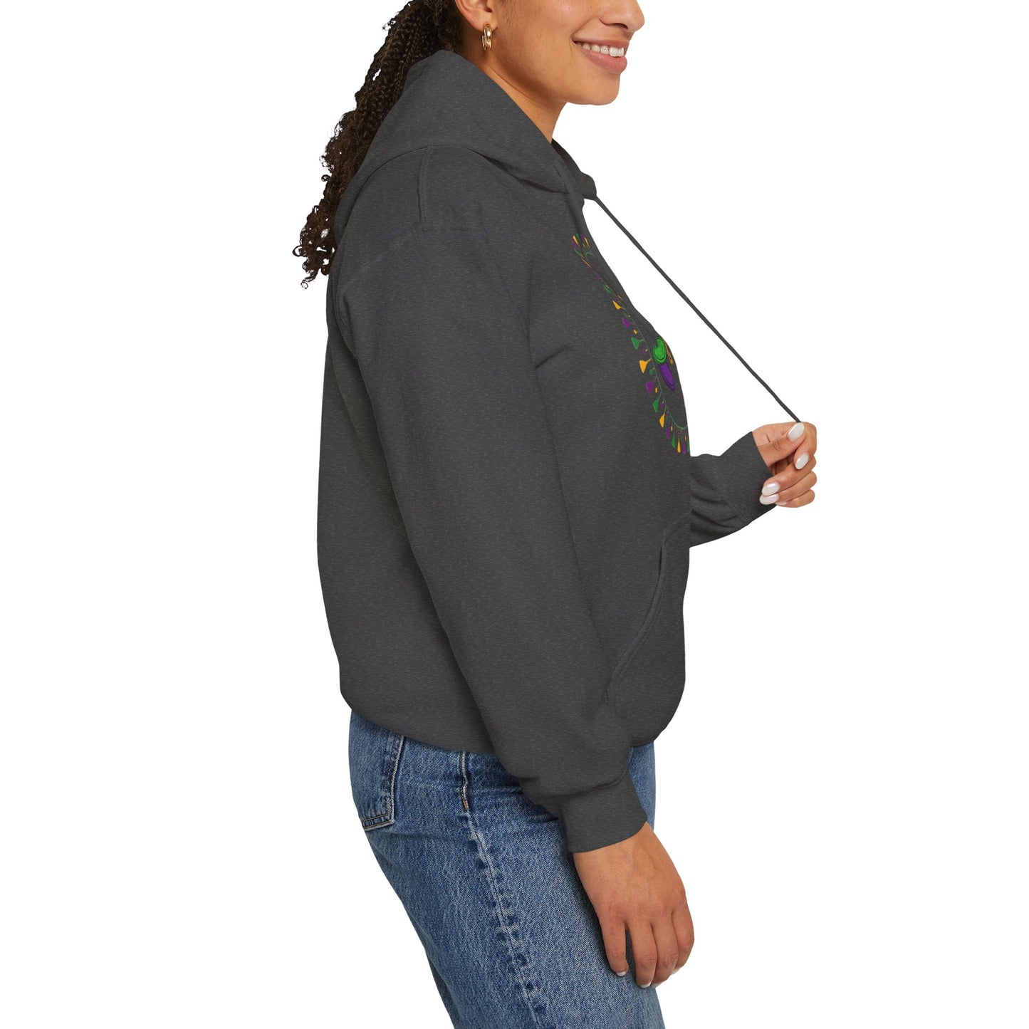 Doubloons and Cups Mardi Gras - Hooded Sweatshirt