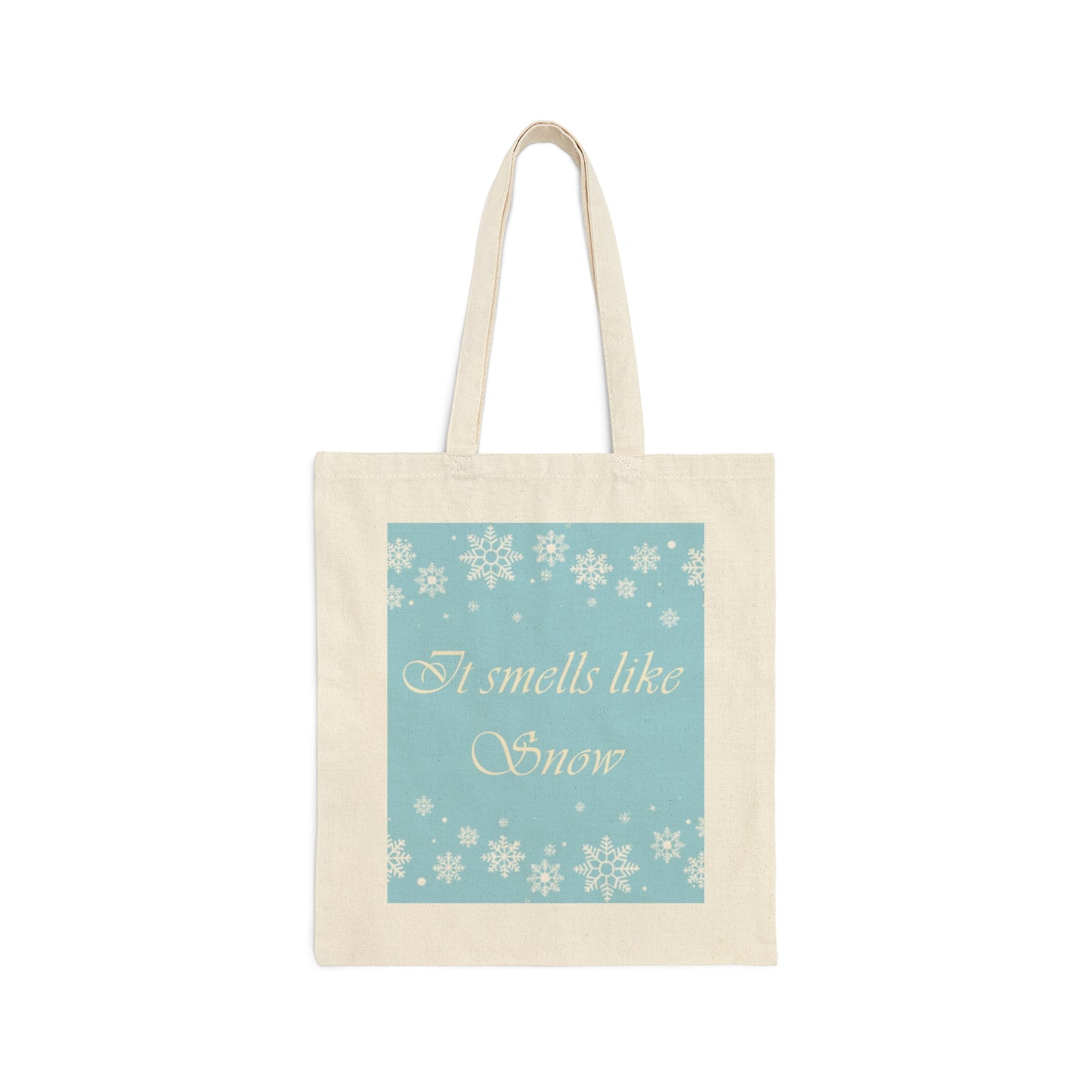 It Smells Like Snow - Cotton Canvas Tote Bag