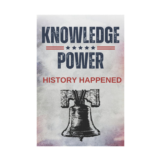 Knowledge is Power - Plastic Sign