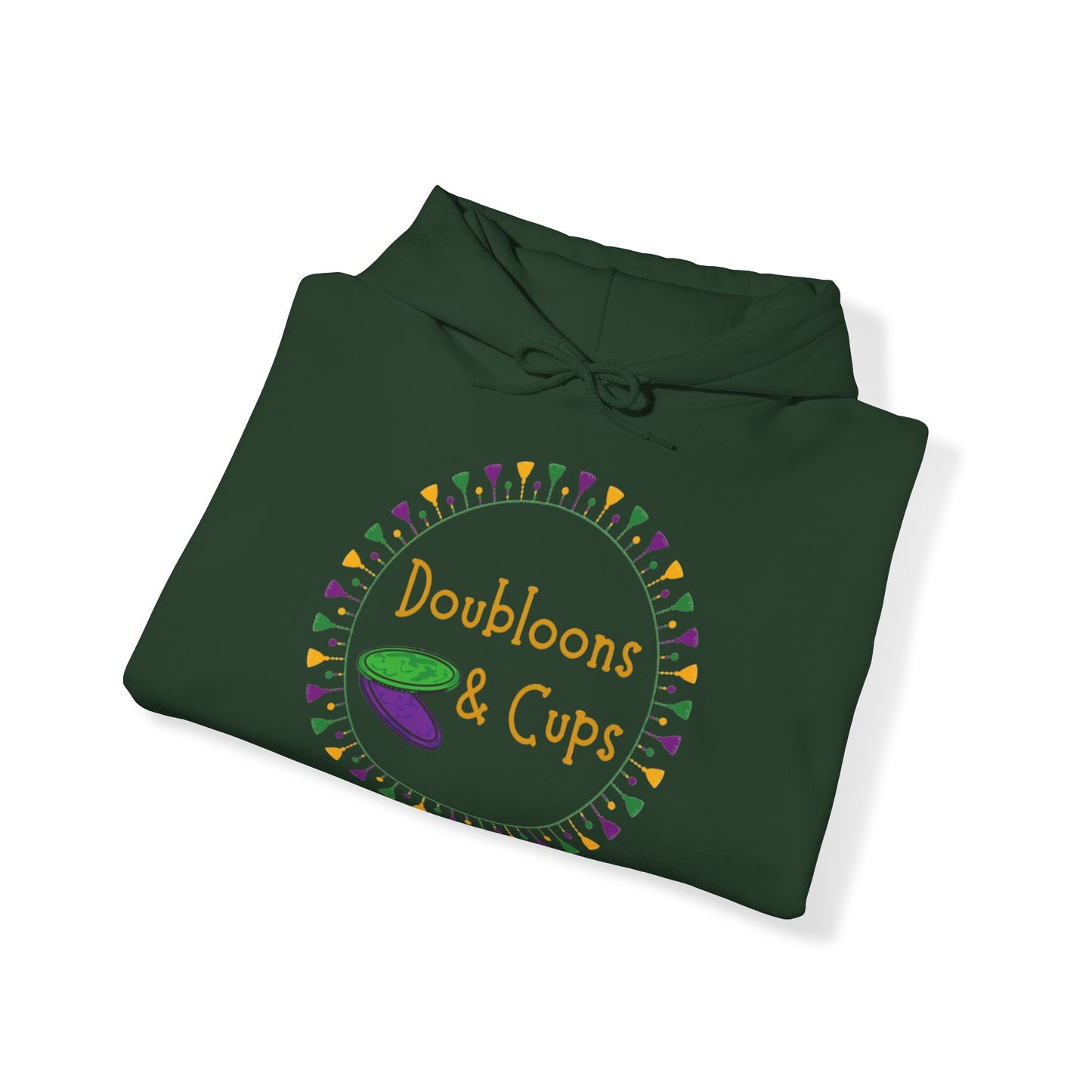 Doubloons and Cups Mardi Gras - Hooded Sweatshirt