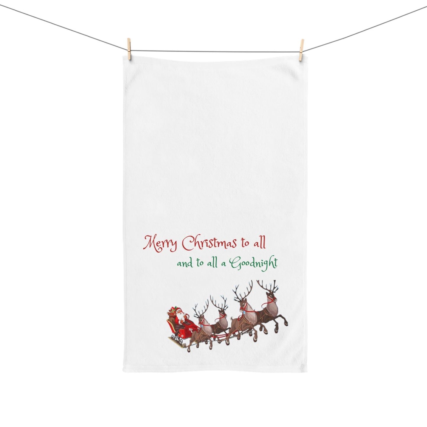 Night Before Christmas Hand Towel