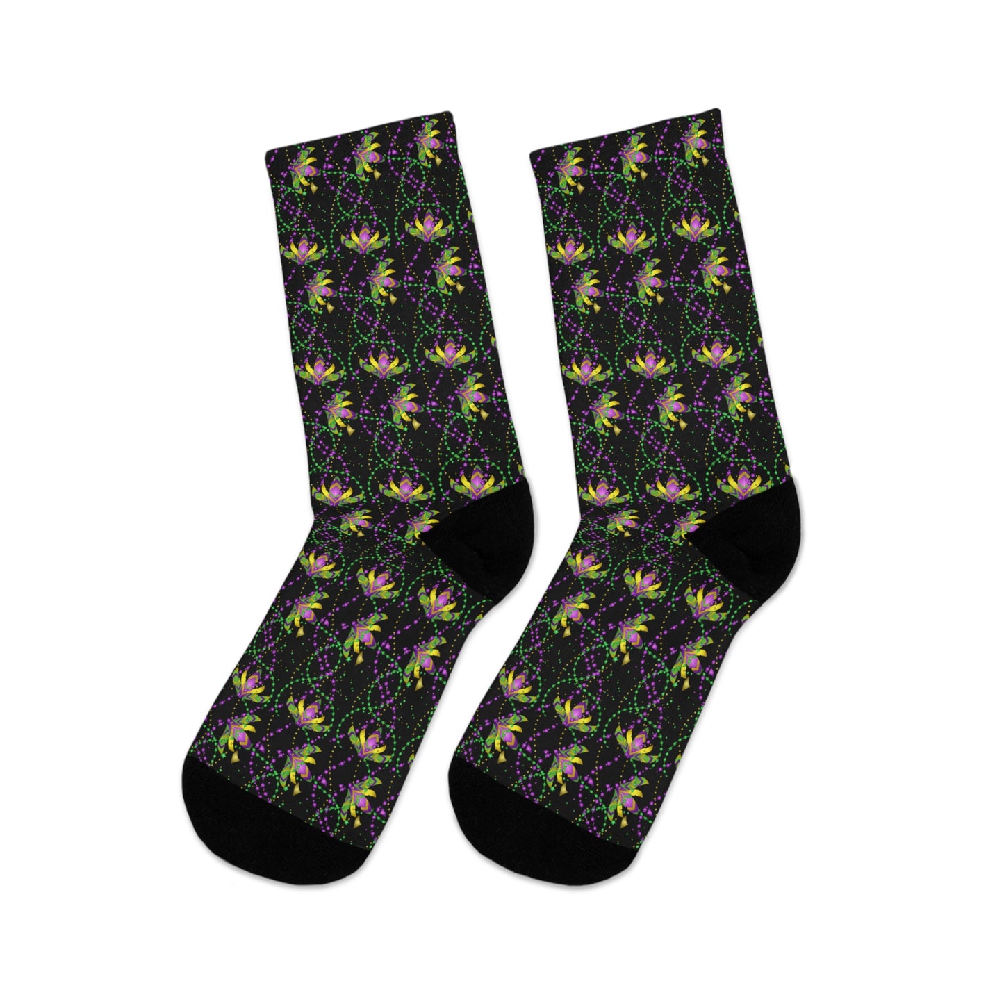 Mardi Gras Beads - Recycled Poly Socks