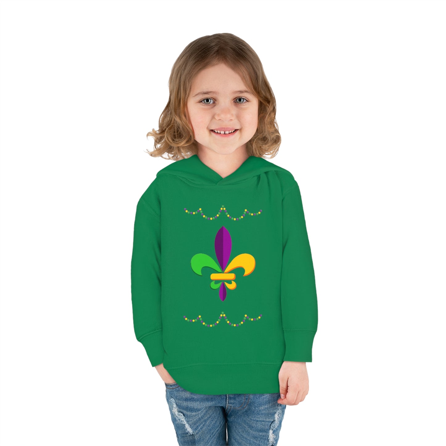 Mardi Gras Ready - Toddler Pullover Fleece Hoodie