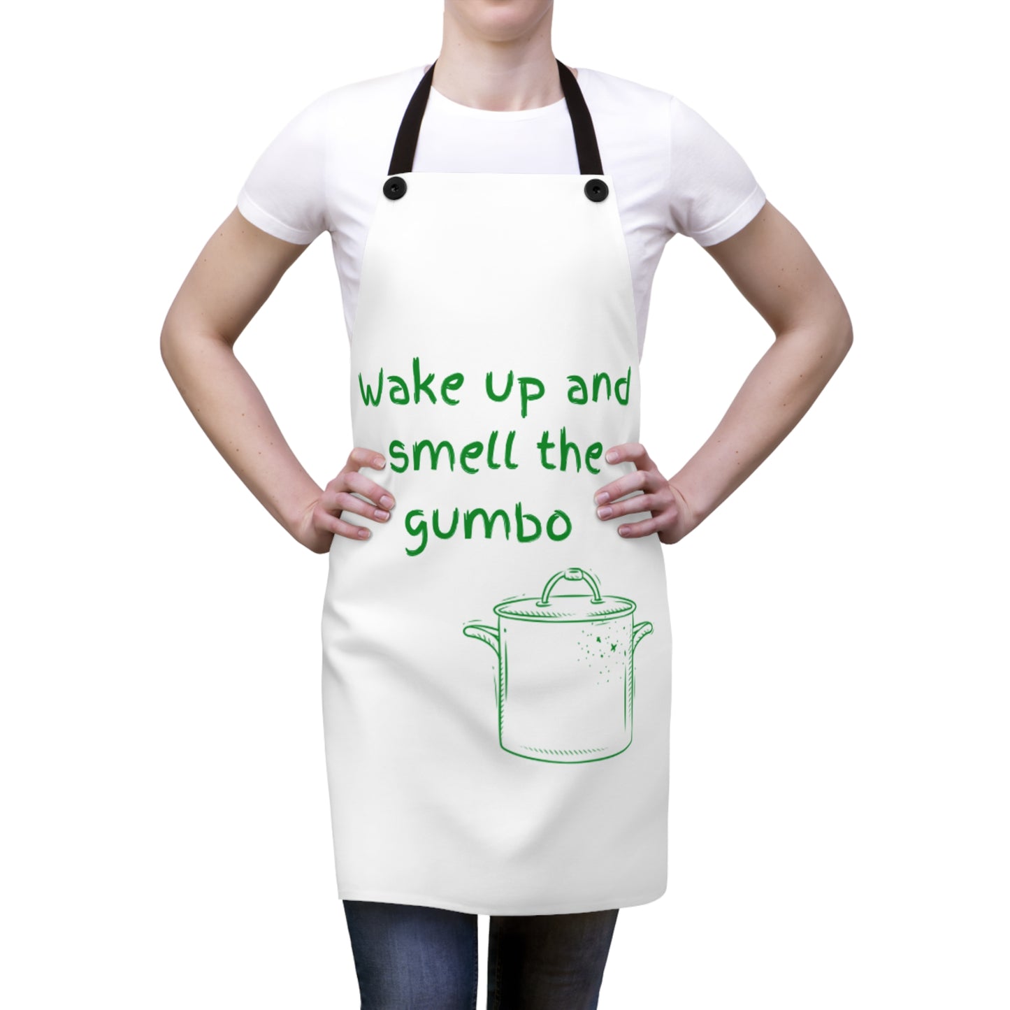 Wake up and Smell the Gumbo - Apron (AOP)