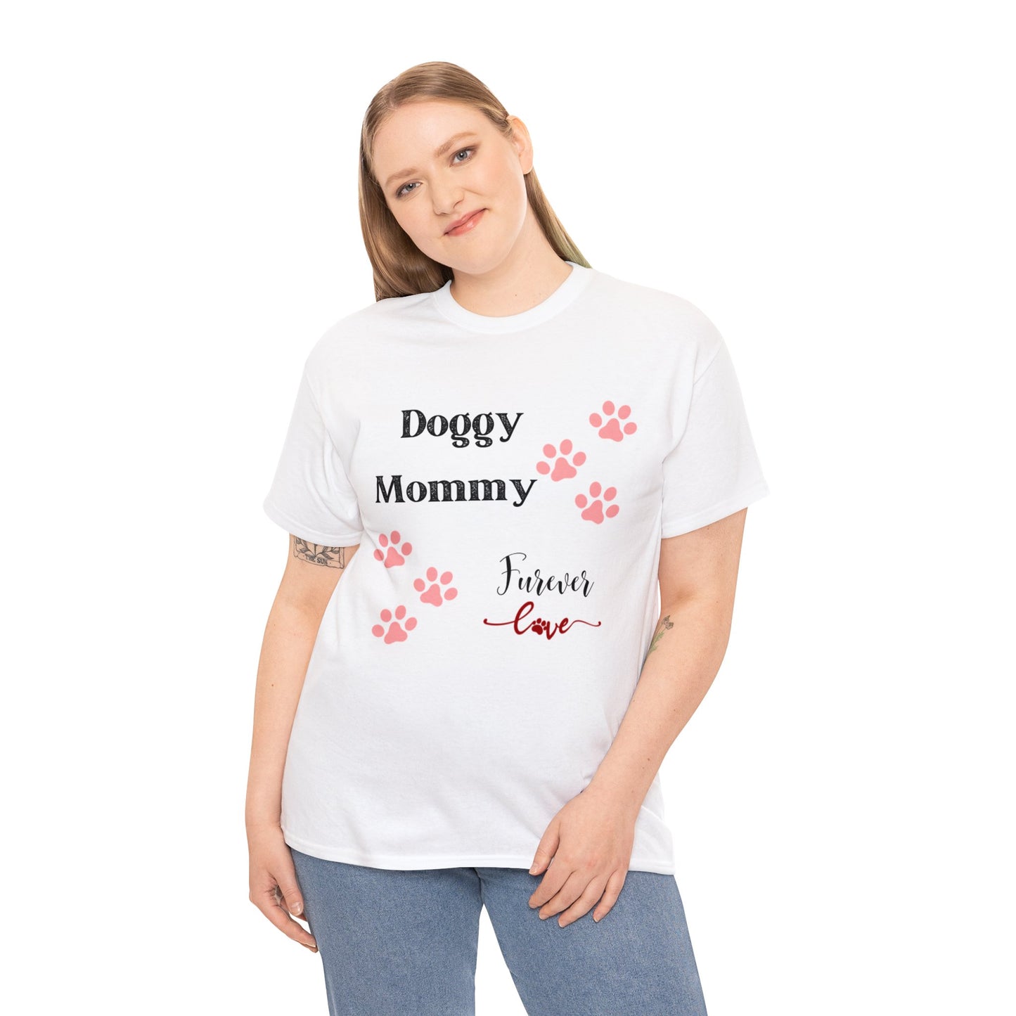 Doggy Mommy Furever Love Heavy Cotton Tee