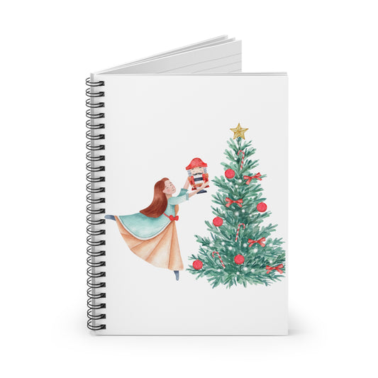 Nutcracker Christmas Spiral Notebook - Ruled Line