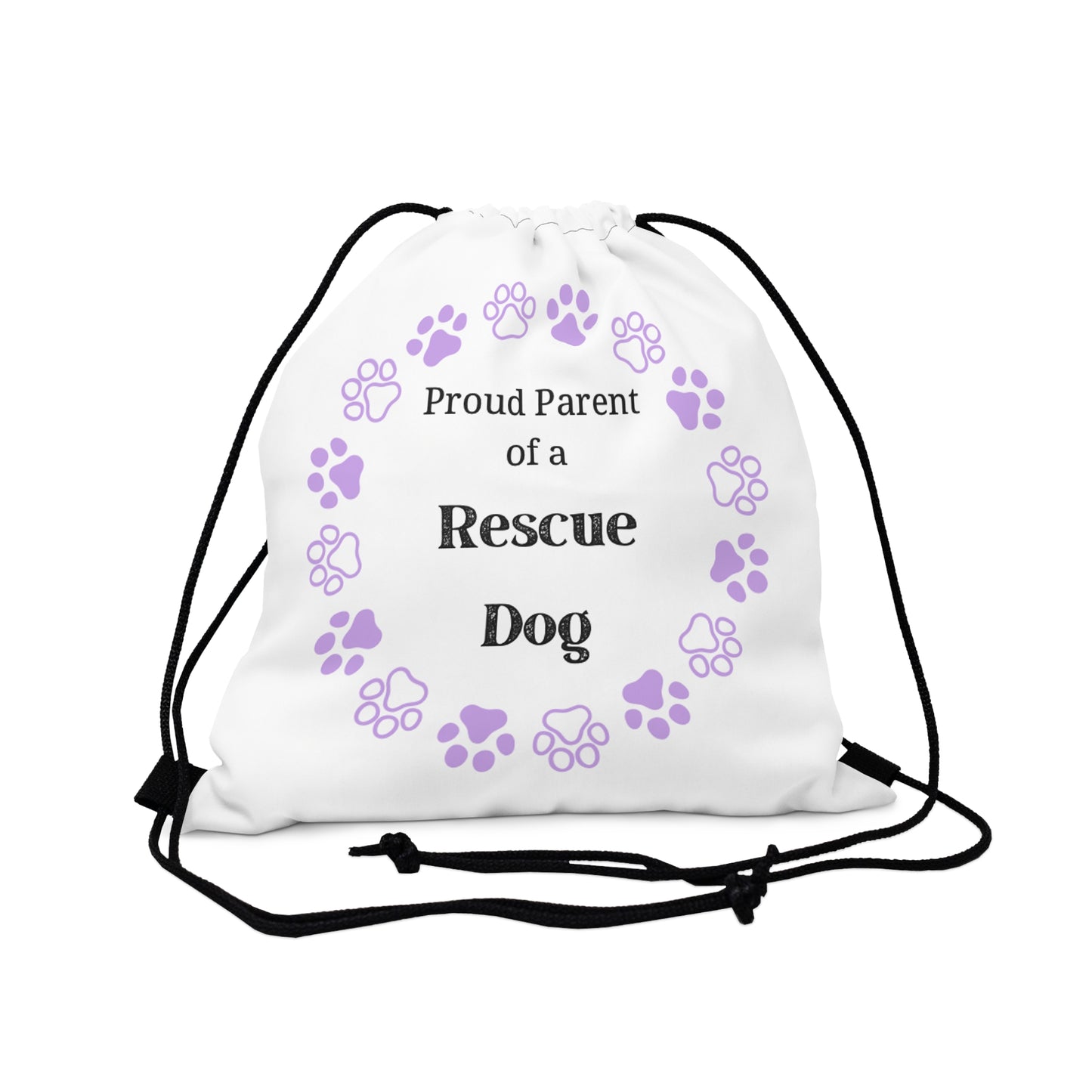 Proud Parent of a Rescue Dog - Outdoor Drawstring Bag