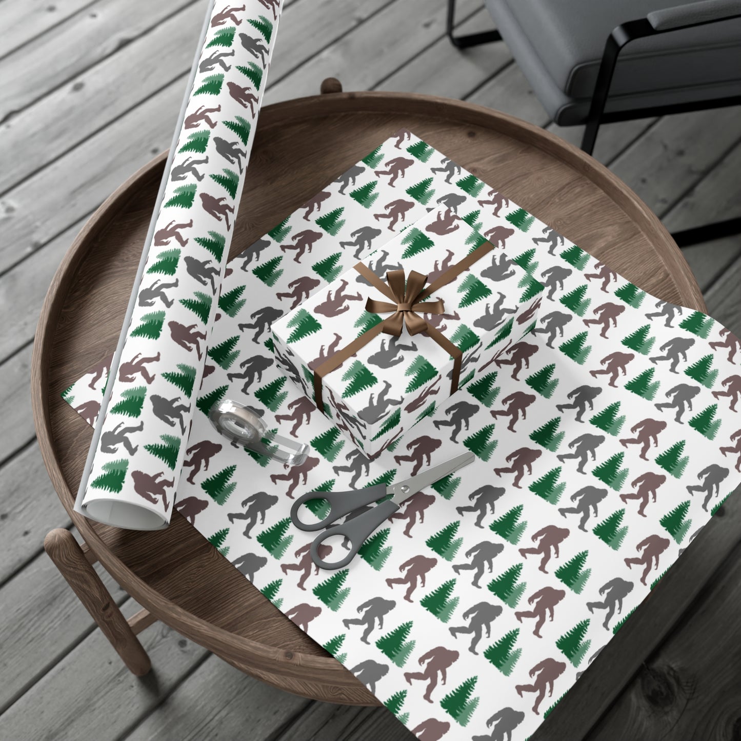 Bigfoot Gift Wrap Paper