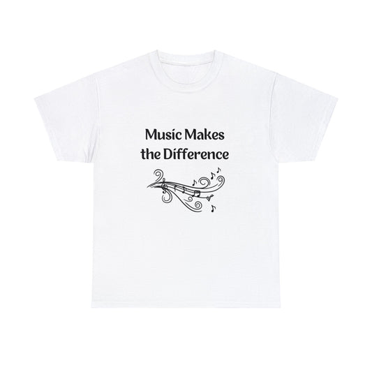 Music Makes the Difference - Unisex Heavy Cotton Tee