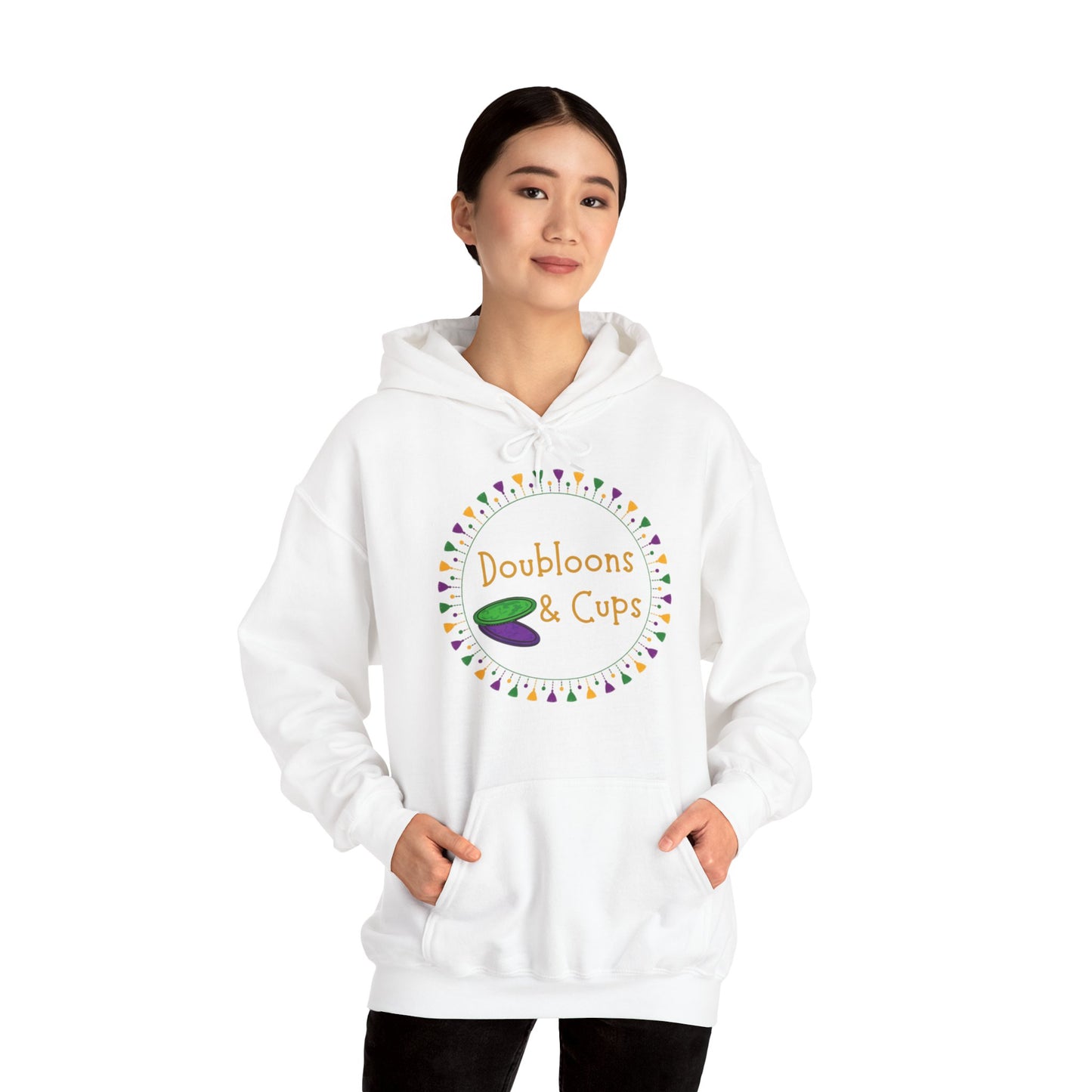 Doubloons and Cups Mardi Gras - Hooded Sweatshirt